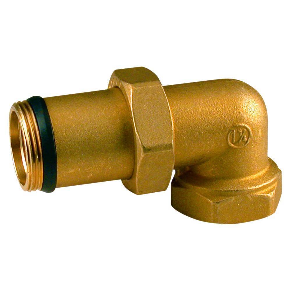 Фитинг угловой Giacomini R19D 1 1/4 дюйма из трех частей R19DY016