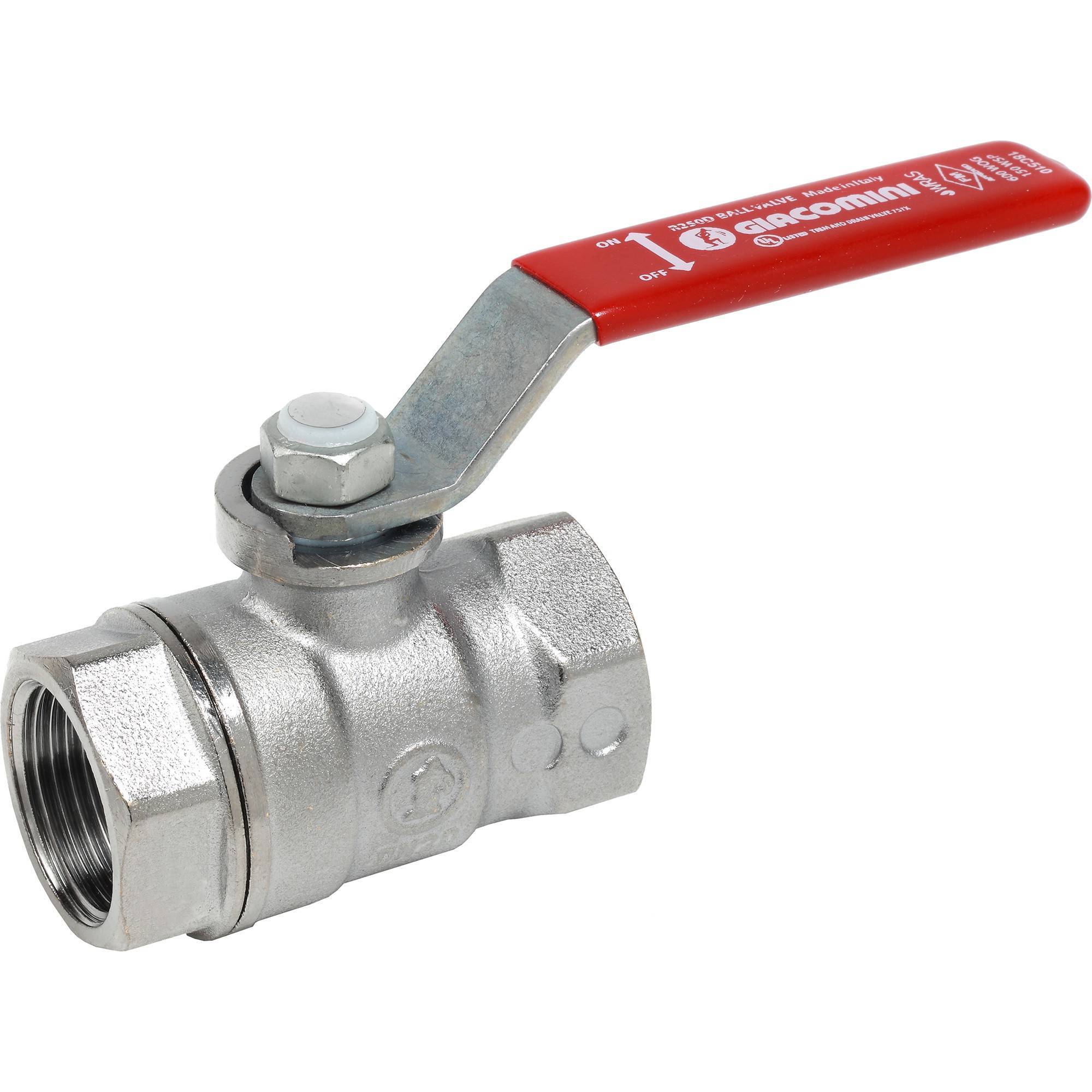 Кран шаровой Giacomini R250 1/4 ВР-ВР стандартный проход рычаг R250X001