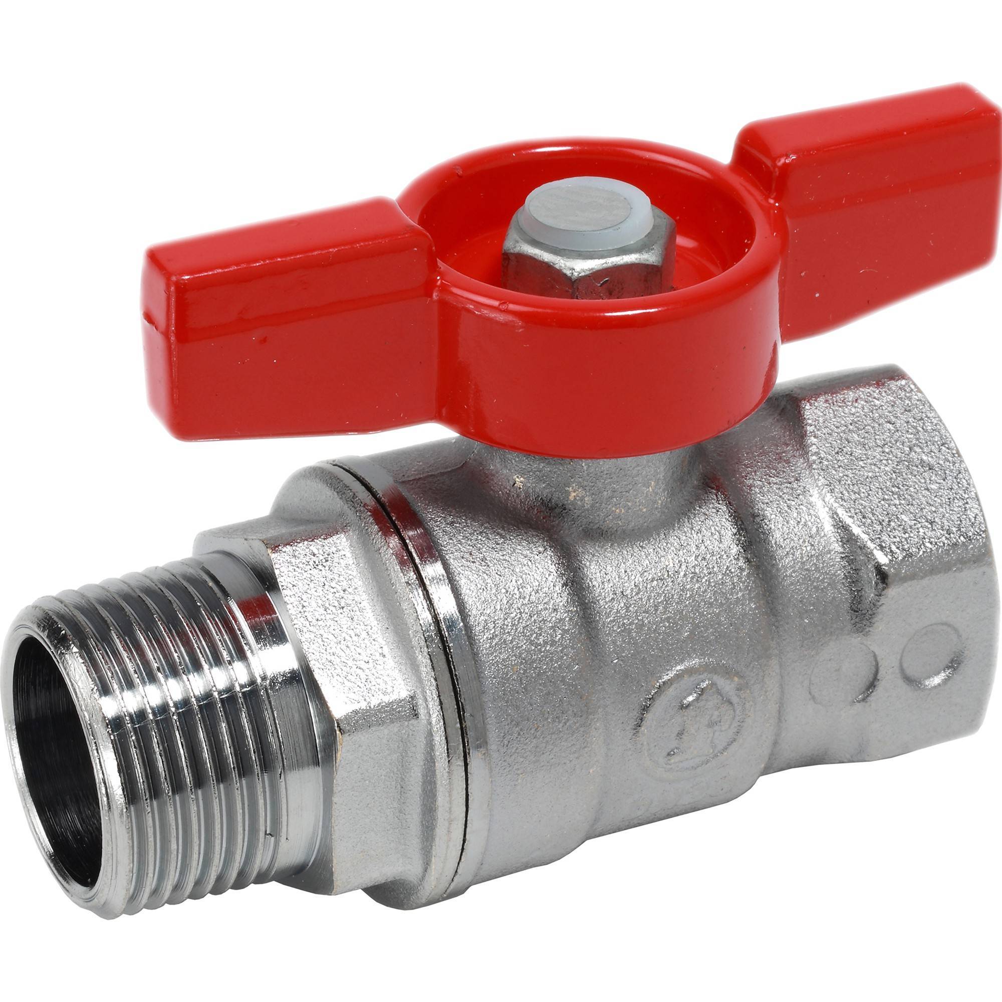 Кран шаровой Giacomini R254 1/4 ВР-НР бабочка R254X001