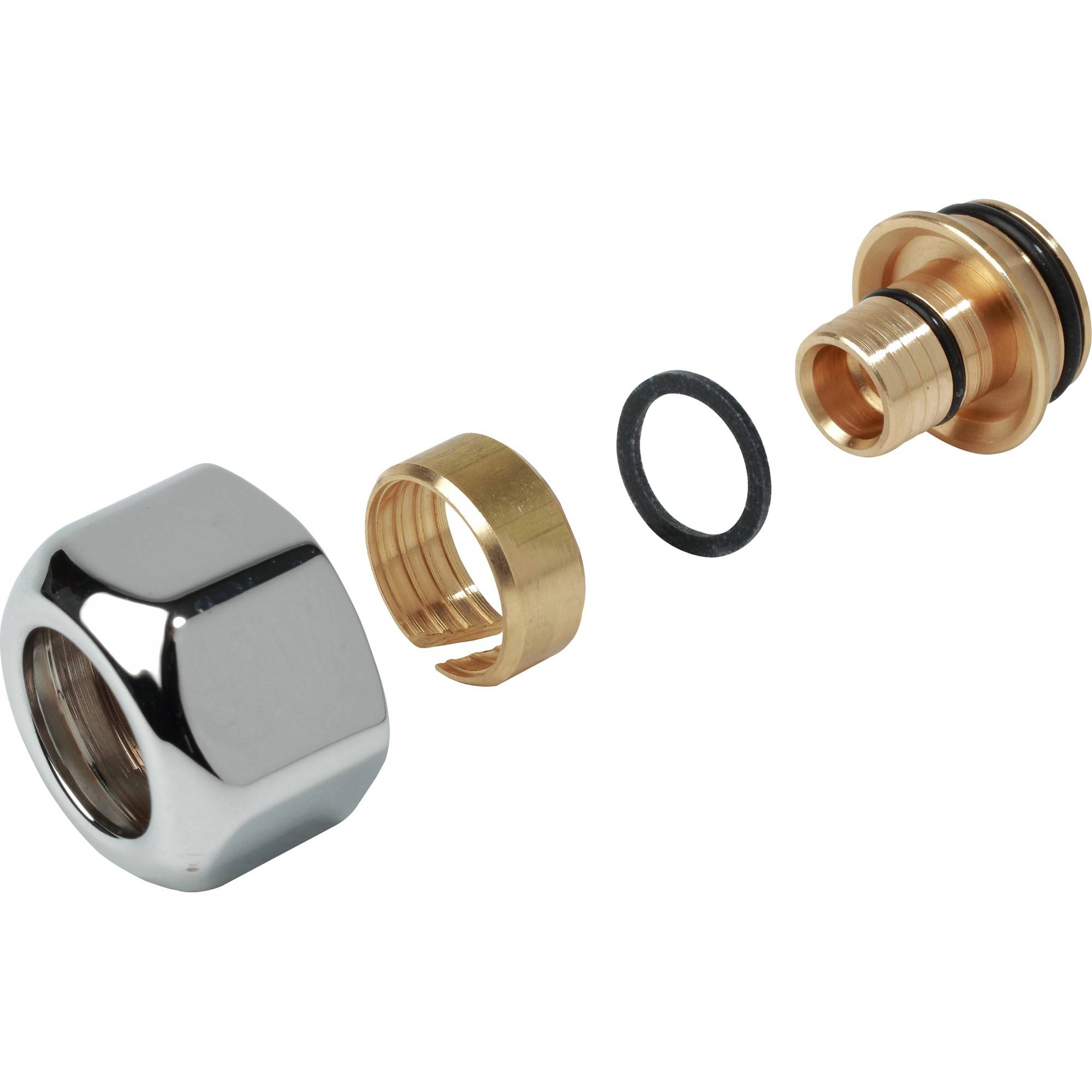 Адаптер Giacomini T178C для медной трубы 16 x 16 мм хромированный T178CX018