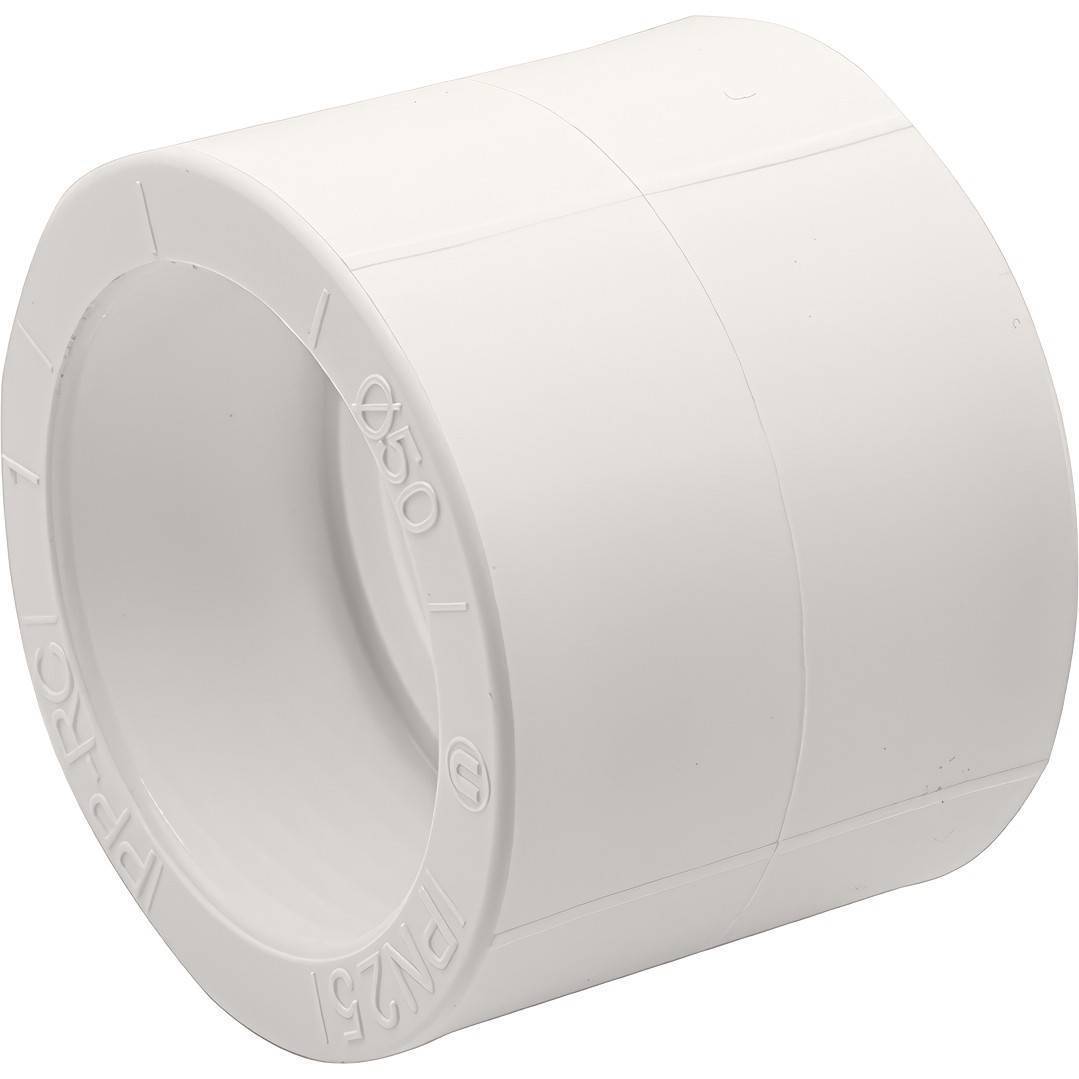 Муфта соединительная PP-R THERMOLIGHT 50 мм белая НС-1620573