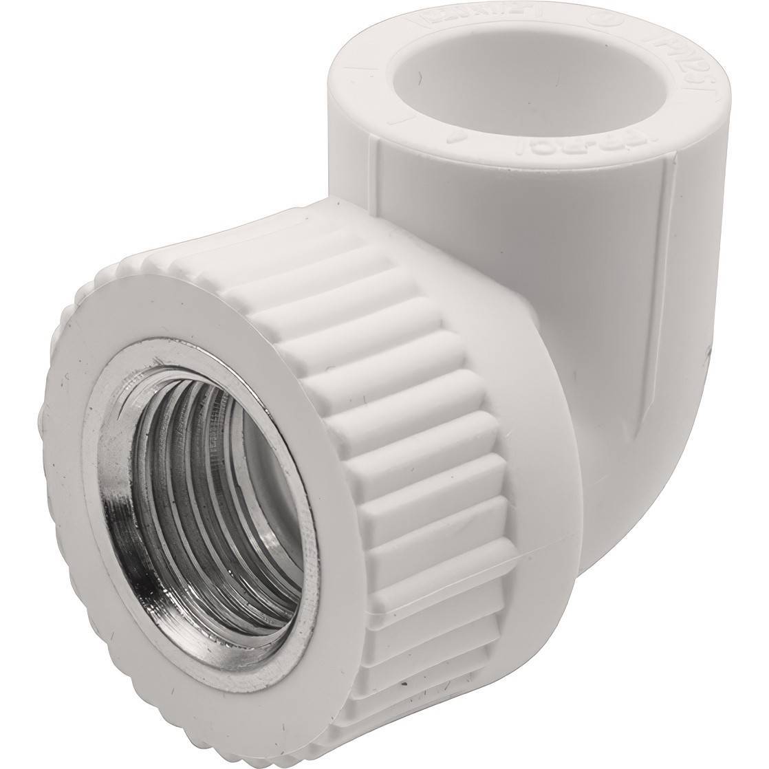Угольник комбинированный 90° PP-R THERMOLIGHT 20 мм x 1/2 ВР белый НС-1620664