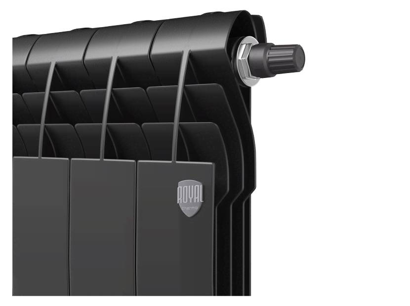 Радиатор биметаллический Royal Thermo BiLiner 350 Noir Sable VDR 14 секций нижнее подключение НС-1346157