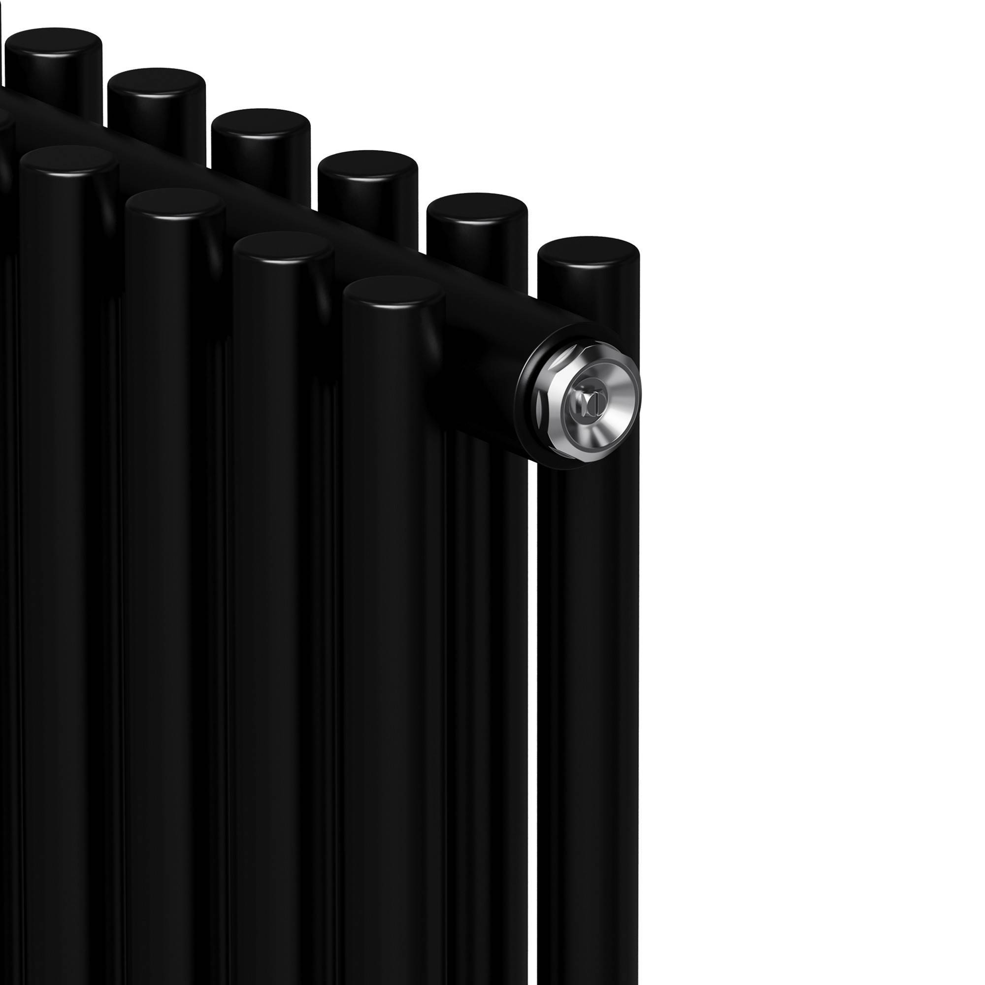 Стальной трубчатый радиатор Royal Thermo Shift R22 C2180 8 секций боковое подключение RAL 9005m НС-1631307