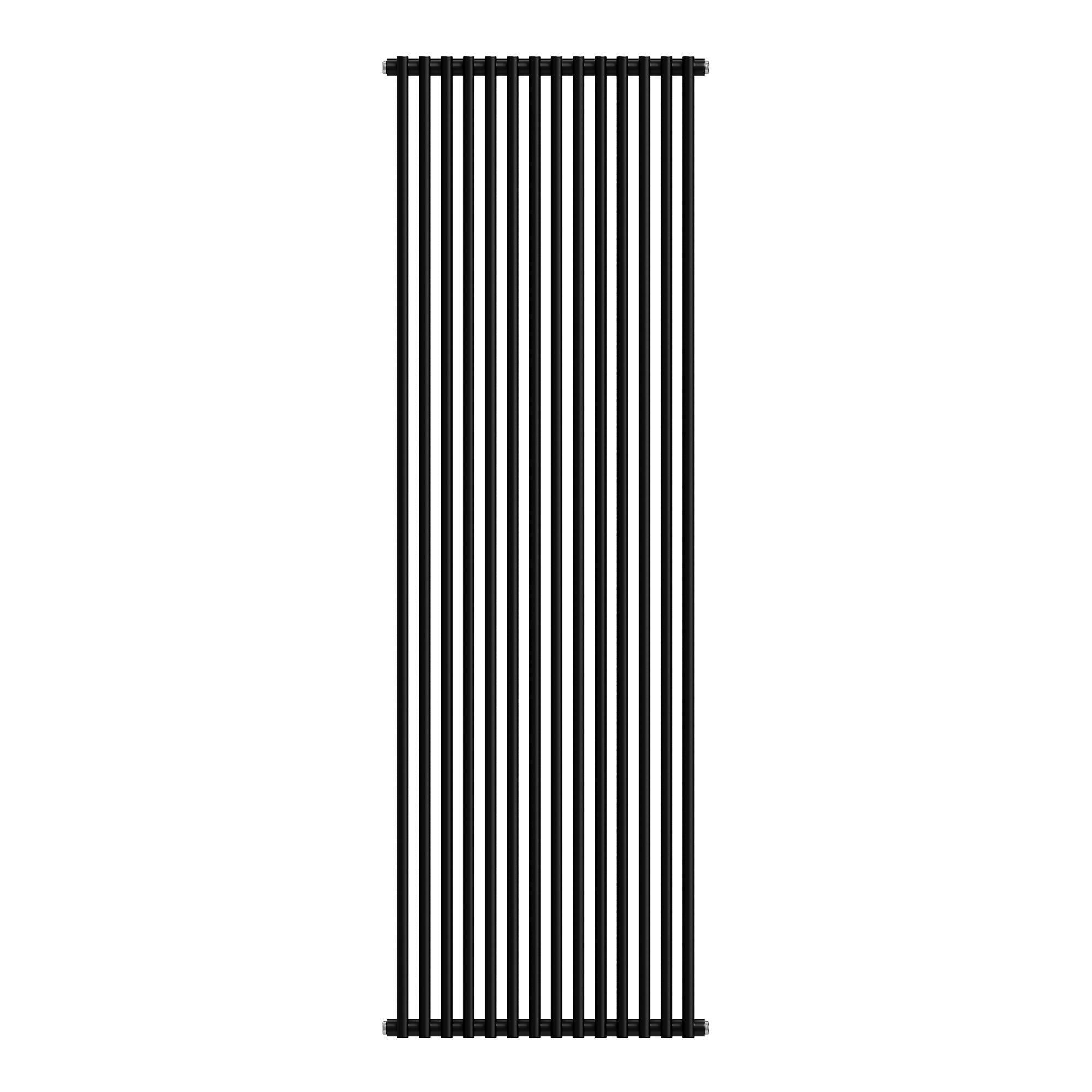 Стальной трубчатый радиатор Royal Thermo Shift R22 C2180 14 секций боковое подключение RAL 9005m НС-1631319