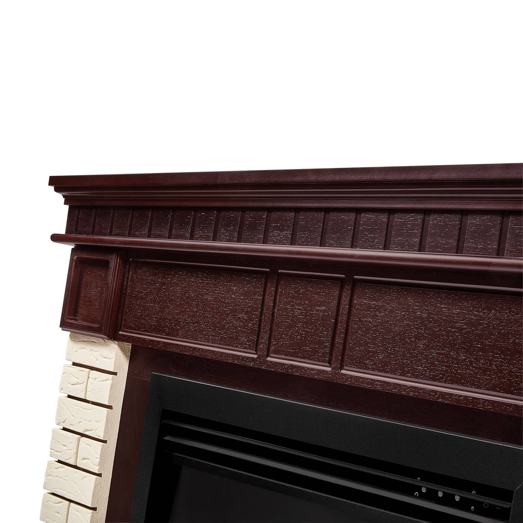 Каминокомплект Electrolux Bricks 25 камень бежевый шпон темный дуб с очагом EFP/P-2720RLS 1341177