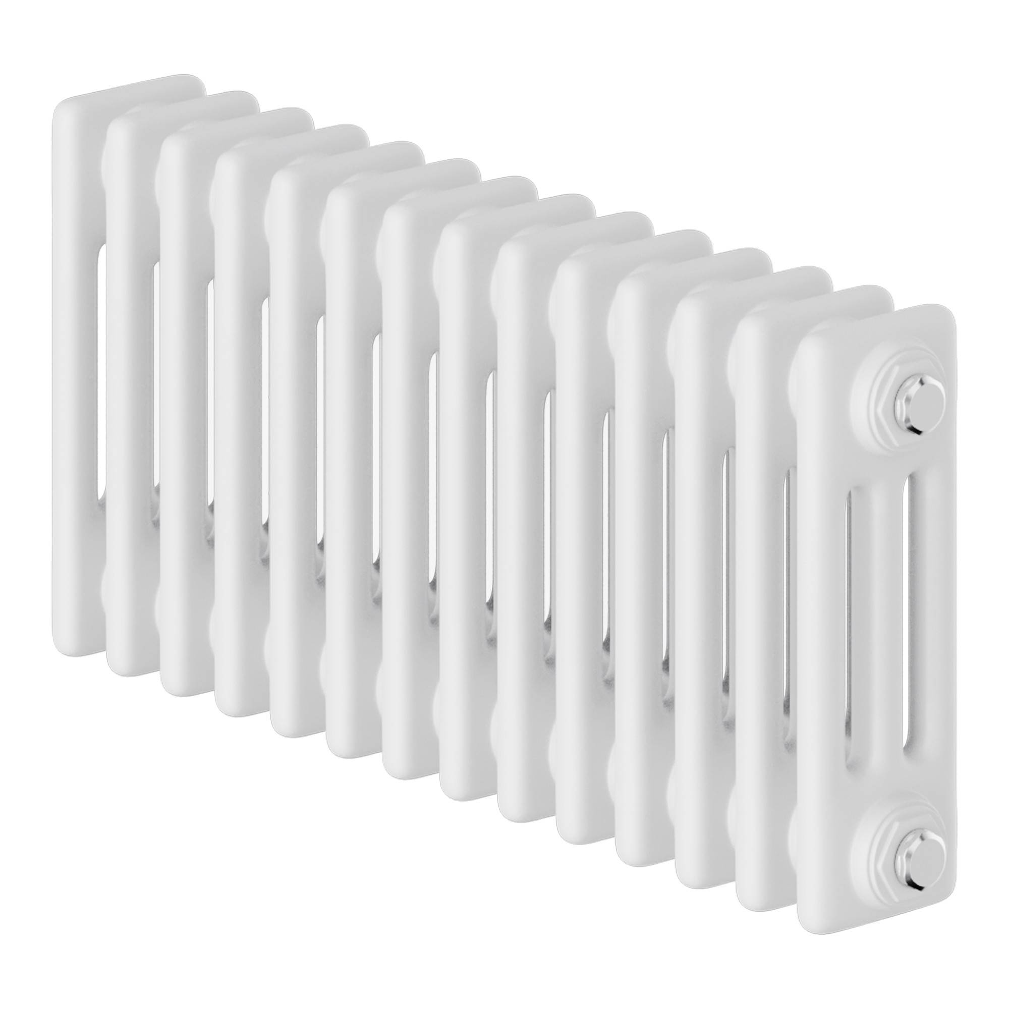 Радиатор трубчатый Royal Thermo Insignia C3030 14 секций боковое подключение RAL 9016 НС-1631223