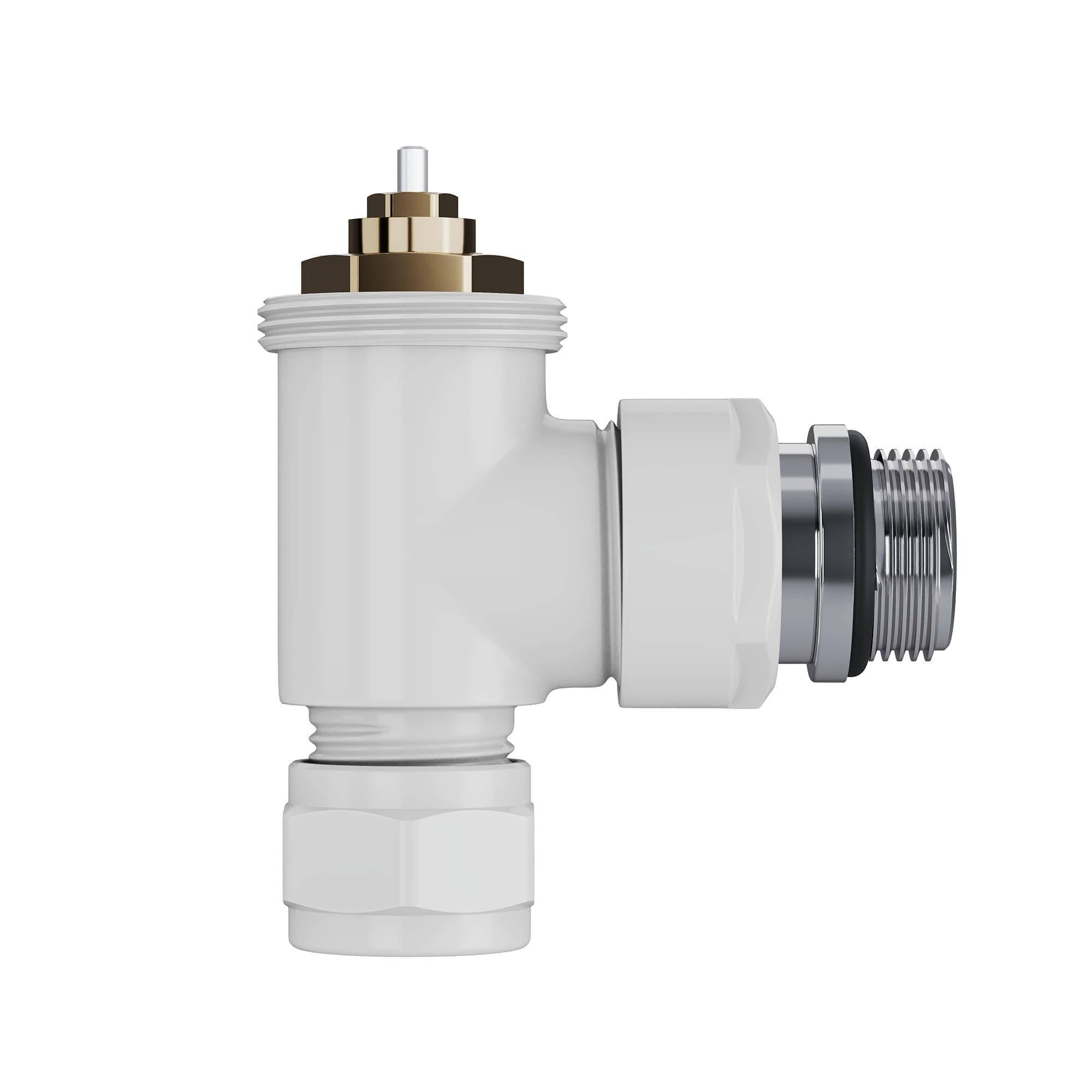 Набор термостатический угловой Royal Thermo Design Pro 15 мм M30x1.5 белый НС-1646648