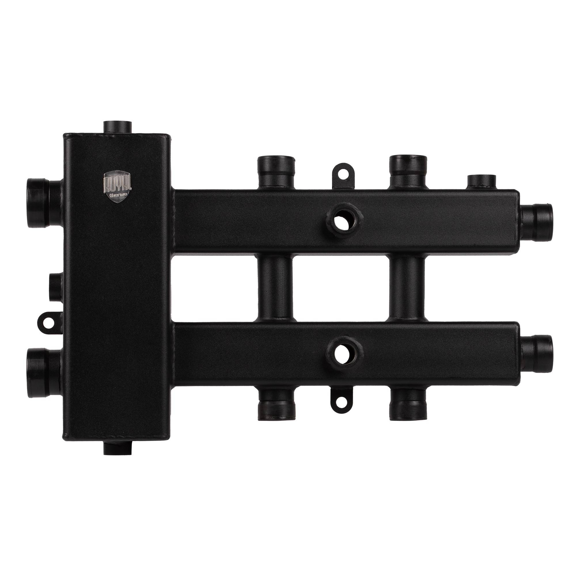 Блок коллекторный с гидрострелкой Royal Thermo 2-3 выхода 60 кВт RTE 50.022