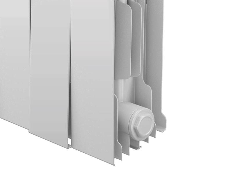 Радиатор биметаллический Royal Thermo PianoForte 200 Bianco Traffico 8 секций НС-1345151 RAL 9016