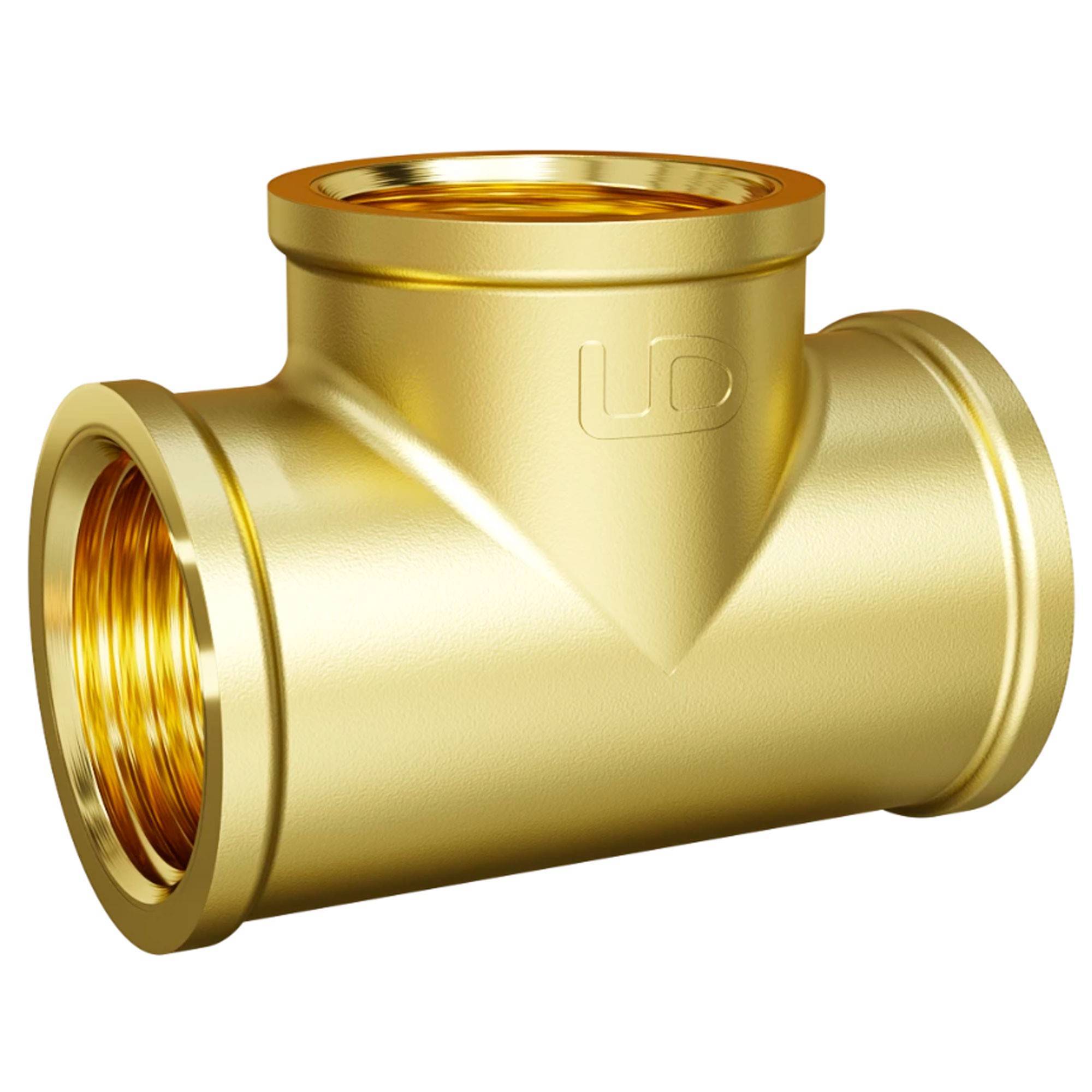 Тройник прямой LD Pride DN25 ВР-ВР-ВР латунь НС-1558174