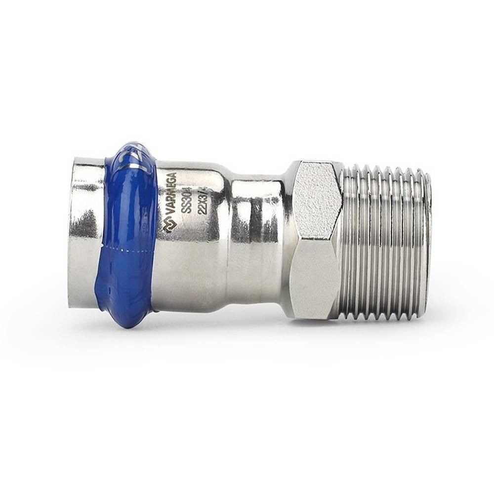 Муфта раструбная Varmega Inox Press НР 18x1/2 VSS02.18.012