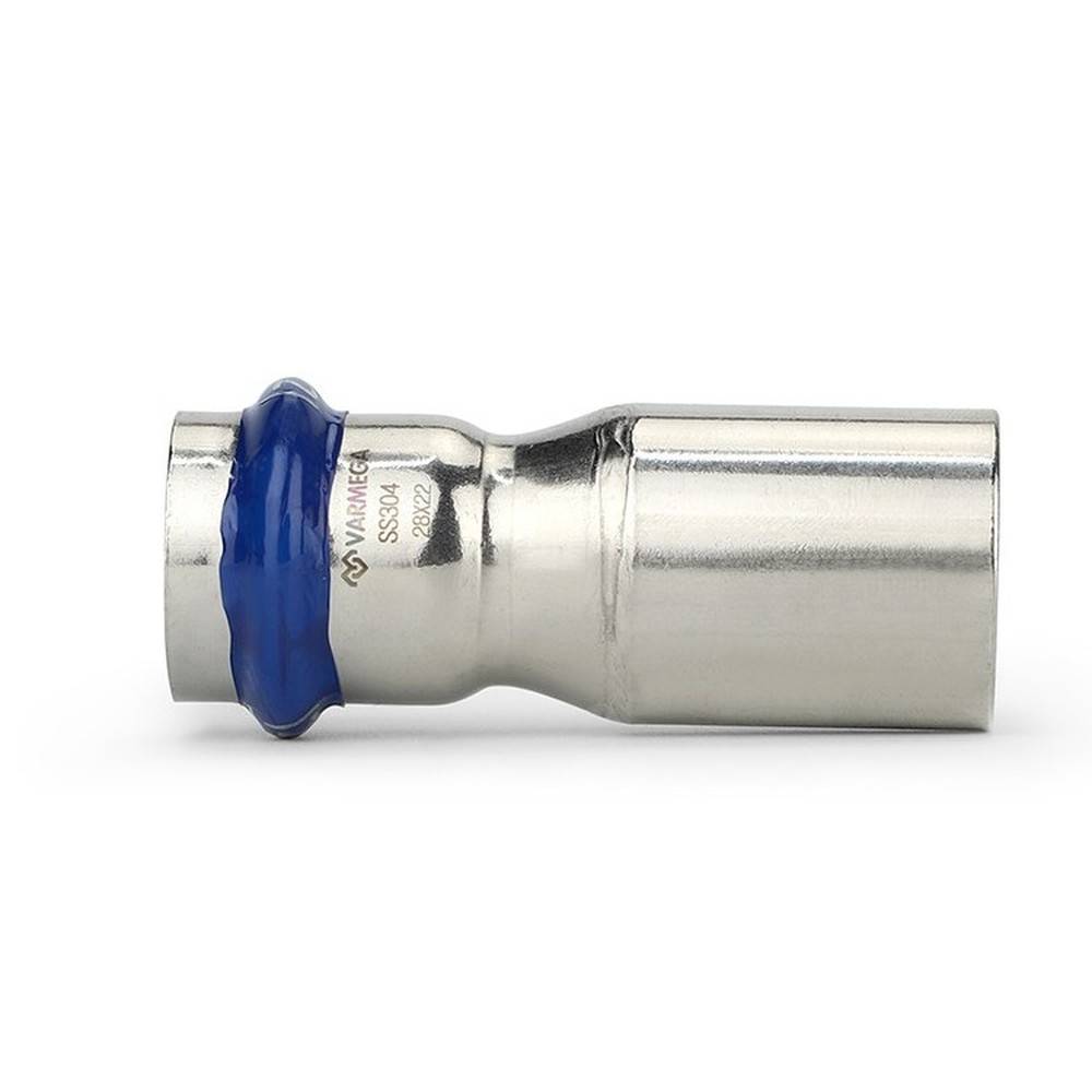 Муфта-вставка Varmega Inox Press однораструбная переходная 22a x 15 мм VM704002215