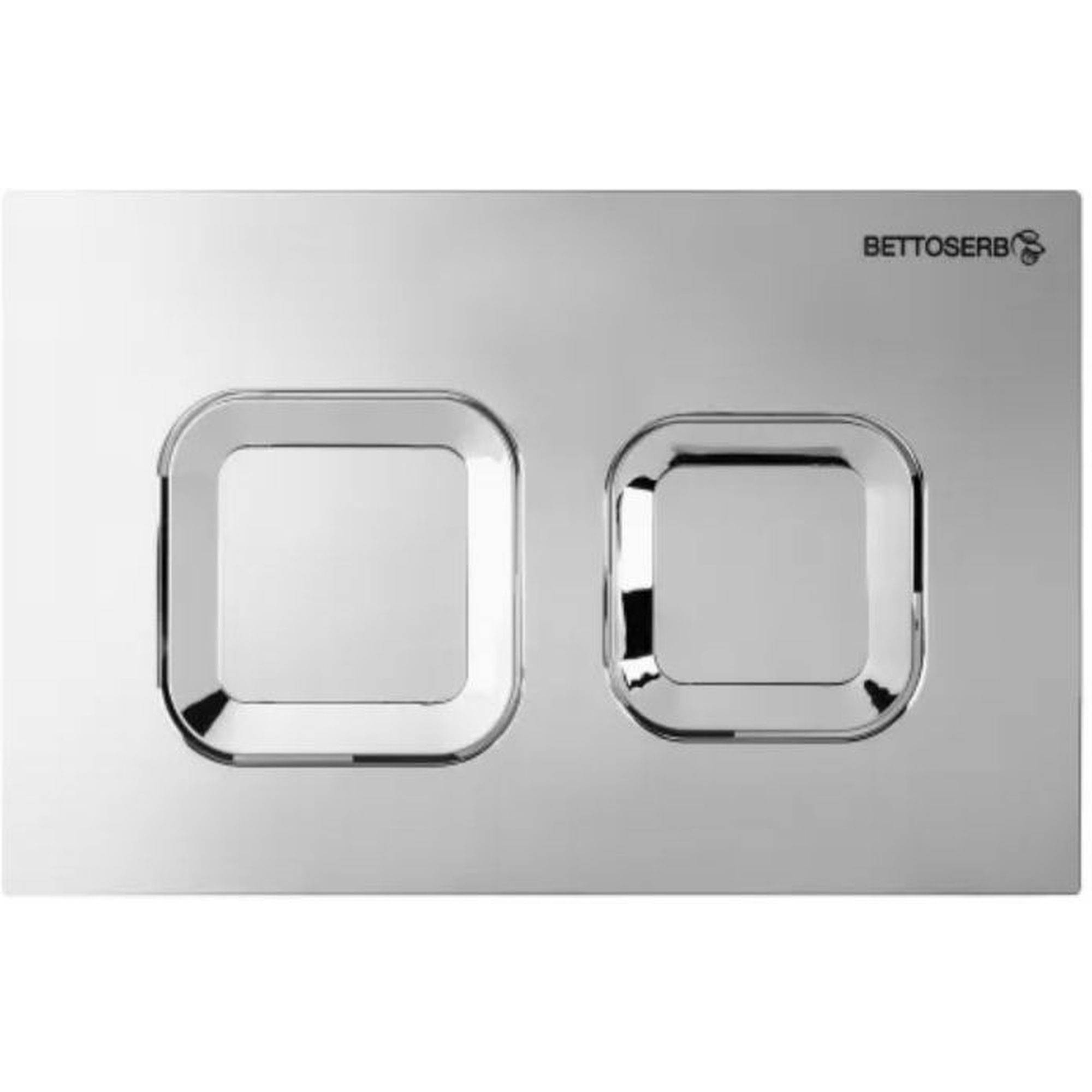 Система инсталляции для унитаза Bettoserb Sava Free Standing с клавишей смыва хром глянец квадратная 1637767