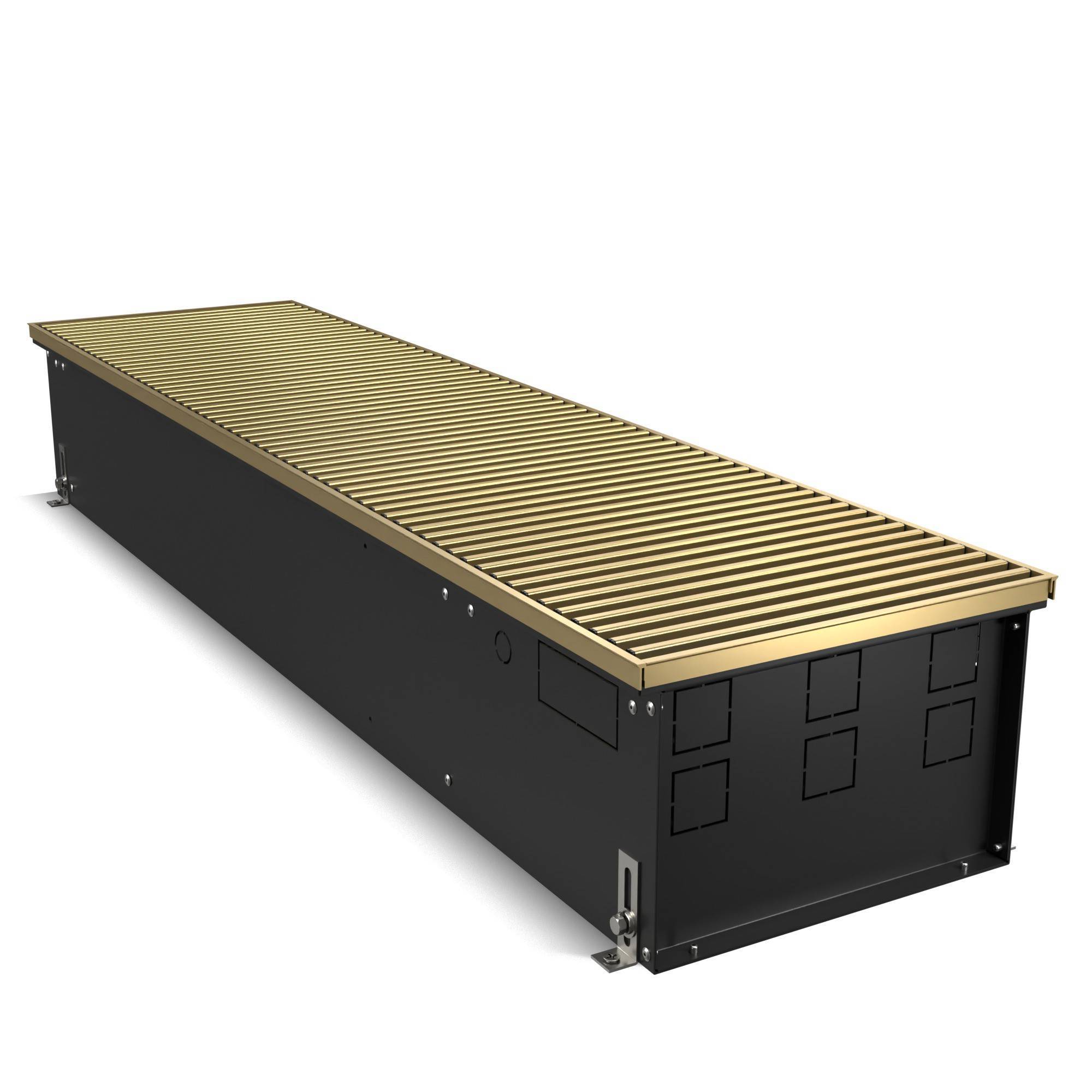 Конвектор внутрипольный Royal Thermo ATRIUM 190x300x2100 мм линейная решетка ATRIUM-190/300/2100-DG-U-AU