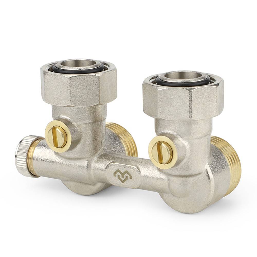 Узел нижнего подключения Varmega угловой 3/4 EK x 3/4 EK для однотрубных систем VM13801