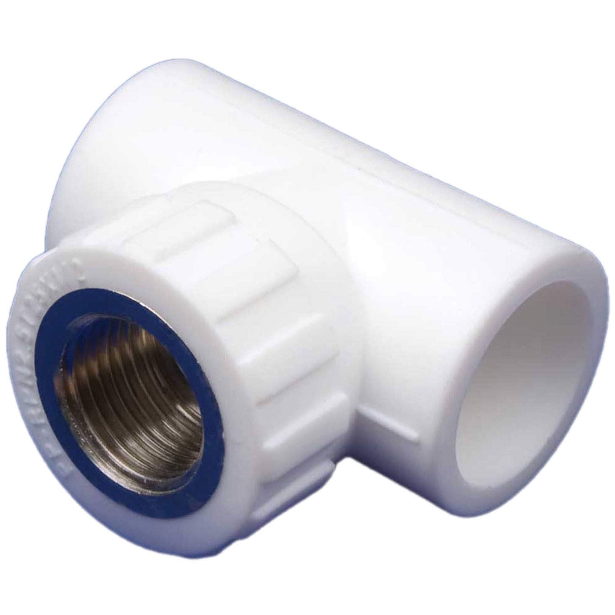 Тройник полипропиленовый MeerPlast PPRC 32 мм х 1 ВР белый 1591888