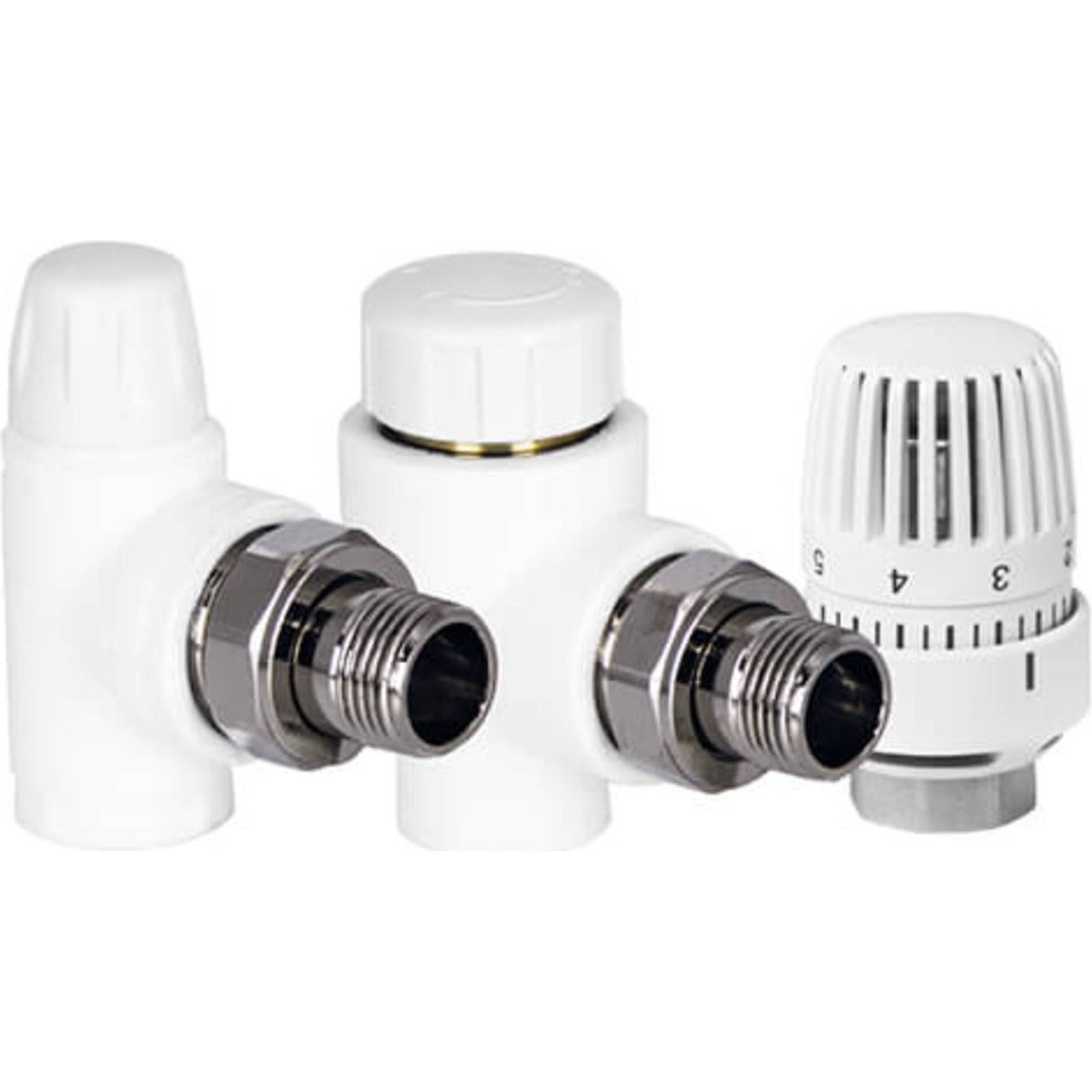 Комплект угловой TEBO PP-R №3-4 25x3/4 белый 030061112