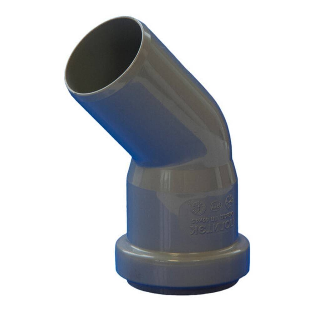 Отвод для внутренней канализации Политэк 32 мм 45° 1306833