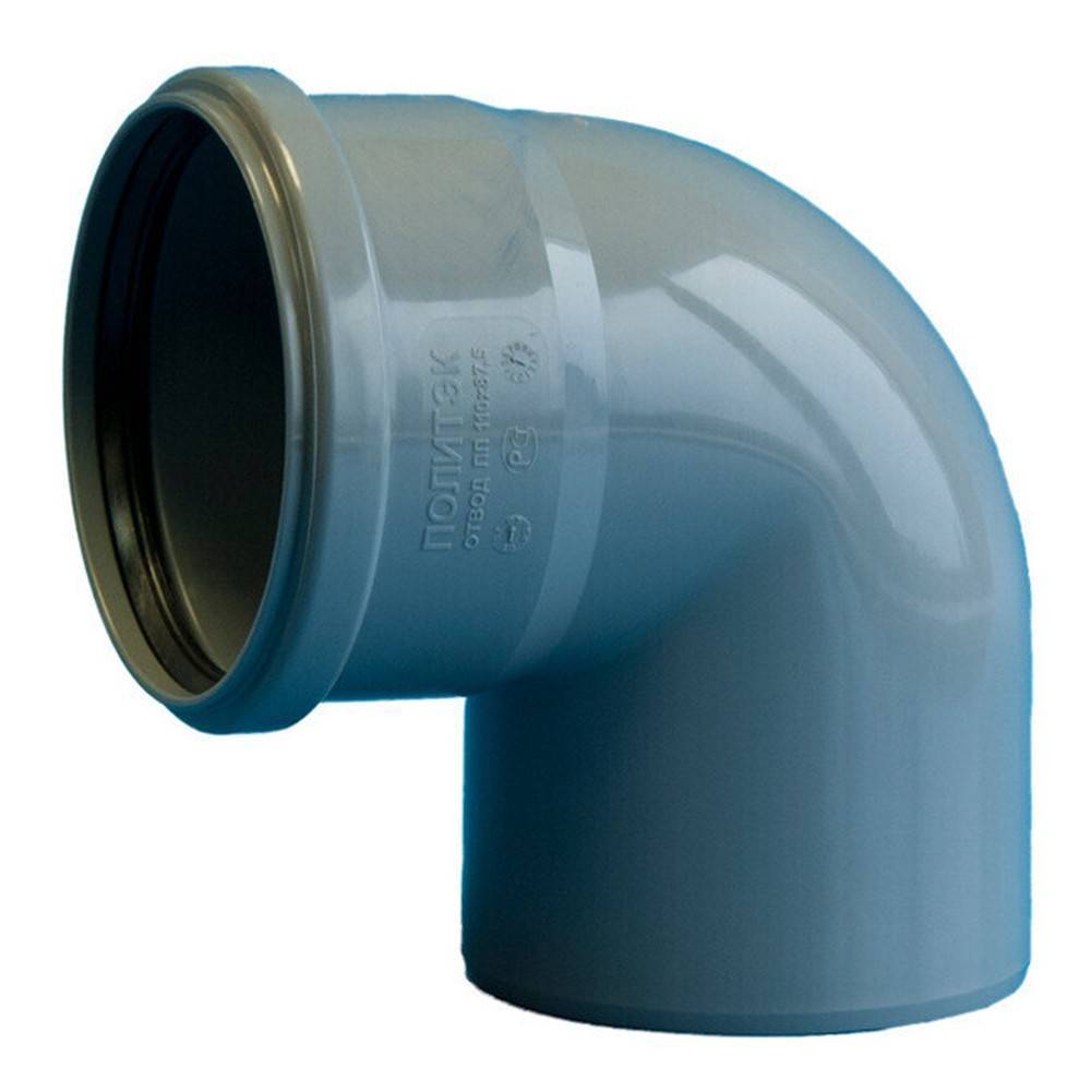Отвод для внутренней канализации Политэк 32 мм 87.5° 1306834