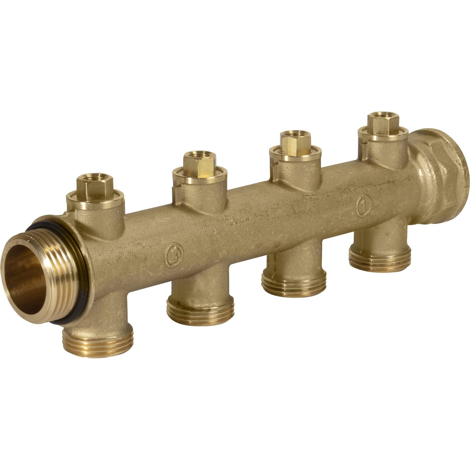 Коллектор Giacomini с балансировочными клапанами 1 x 3/4 E на 4 выхода R583SY114