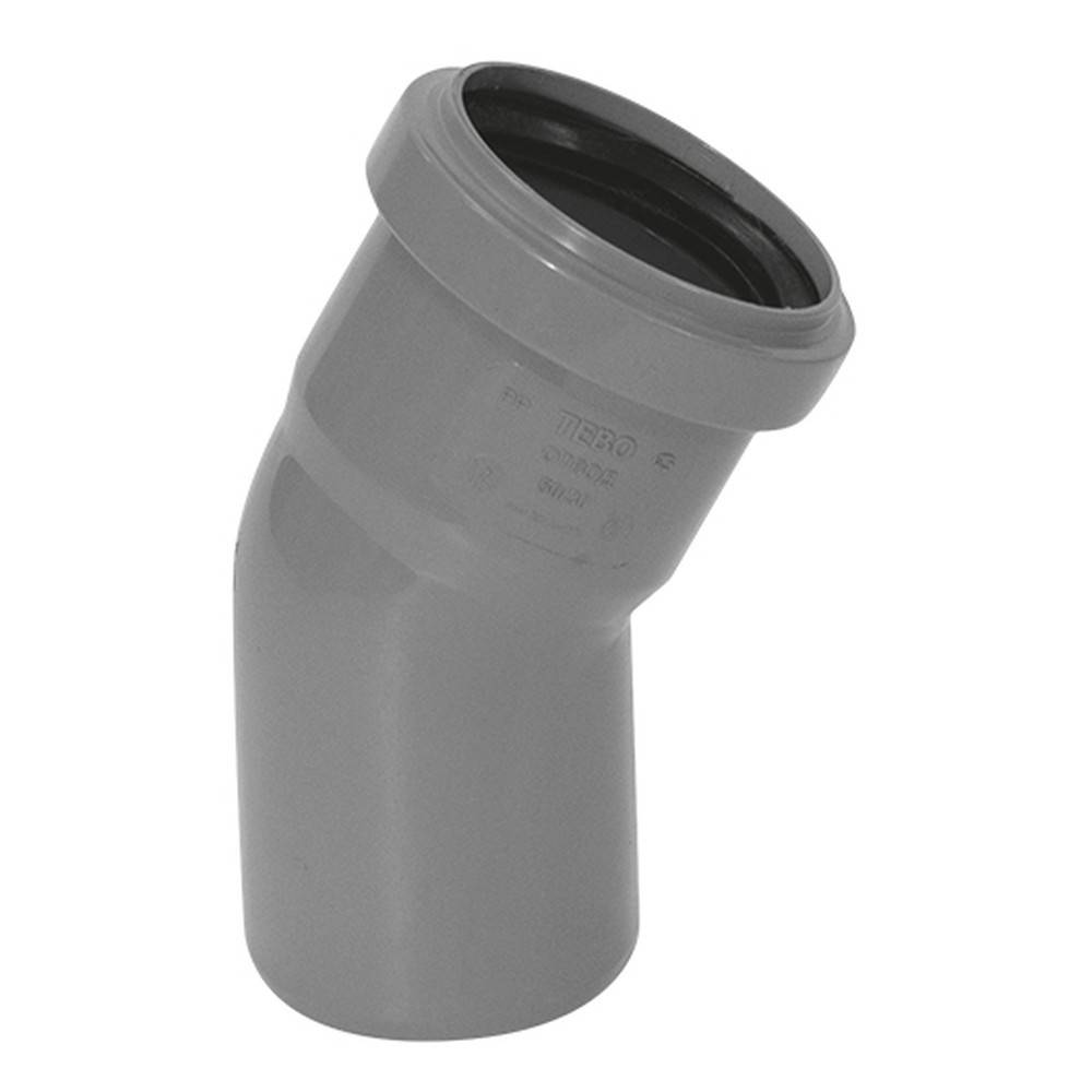 Отвод TEBO для внутренней канализации 32х87.5° серый 013020304