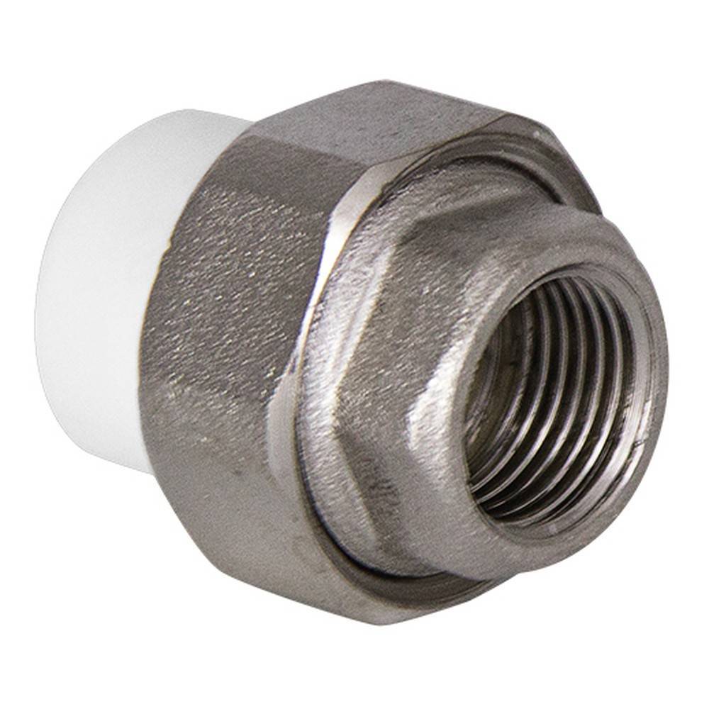 Муфта комбинированная разъемная TEBO PP-R 32 мм x 1 1/4 дюйма ВР серая 016020809