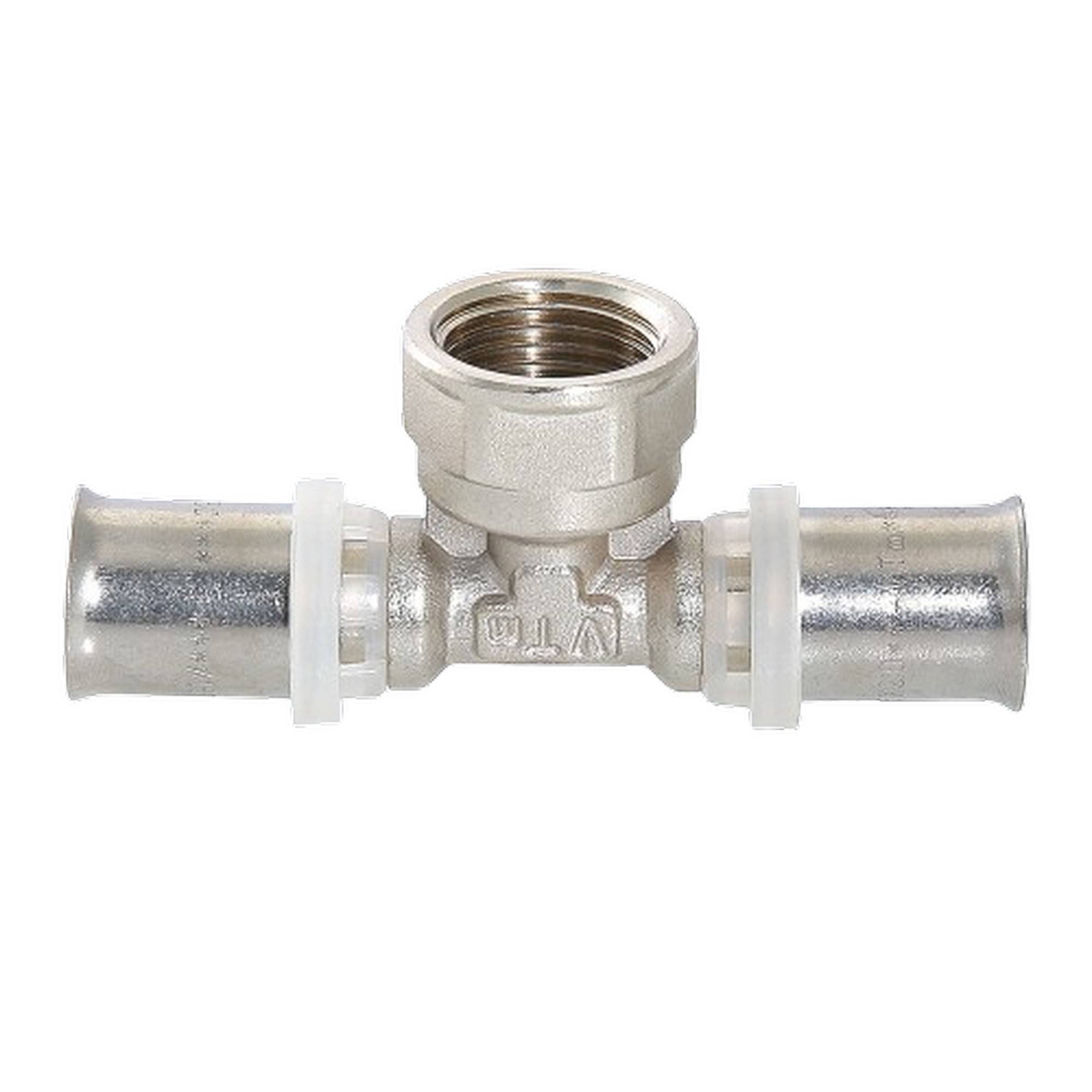 Тройник пресс VALTEC 16х1/2х16 мм ВР VTm.232.N.160416