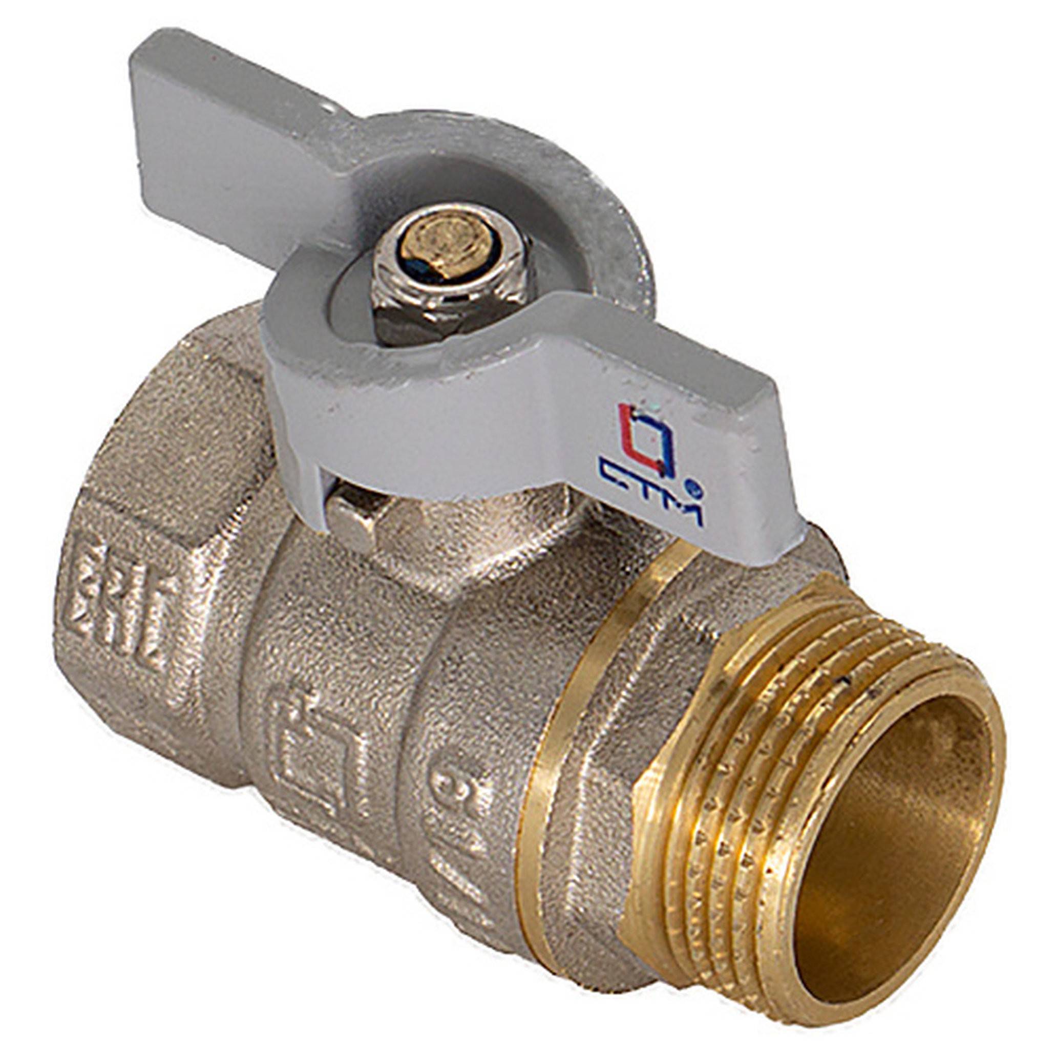 Кран шаровой для воды CTM СТАНДАРТ 3/4 ВН бабочка CWFMB034