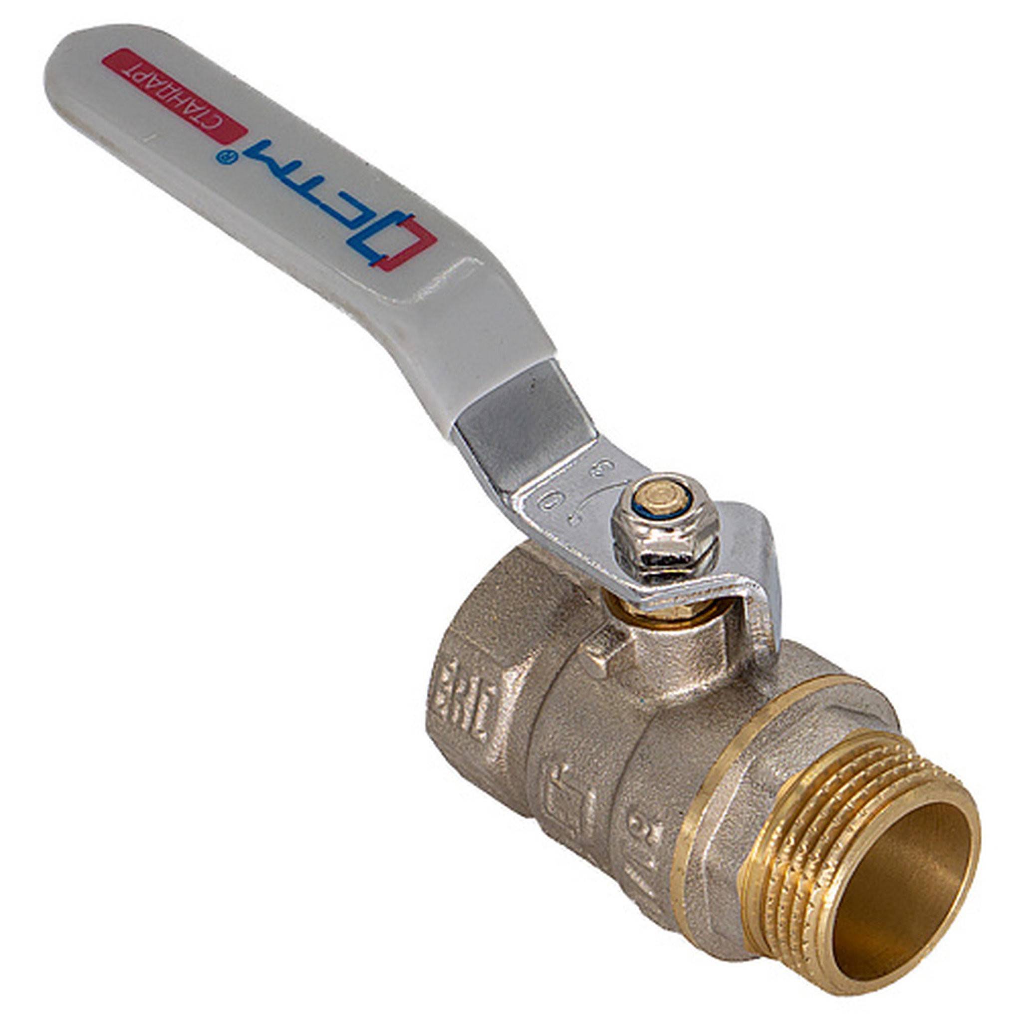 Кран шаровой для воды CTM СТАНДАРТ 3/4 ВН рычаг CWFMH034