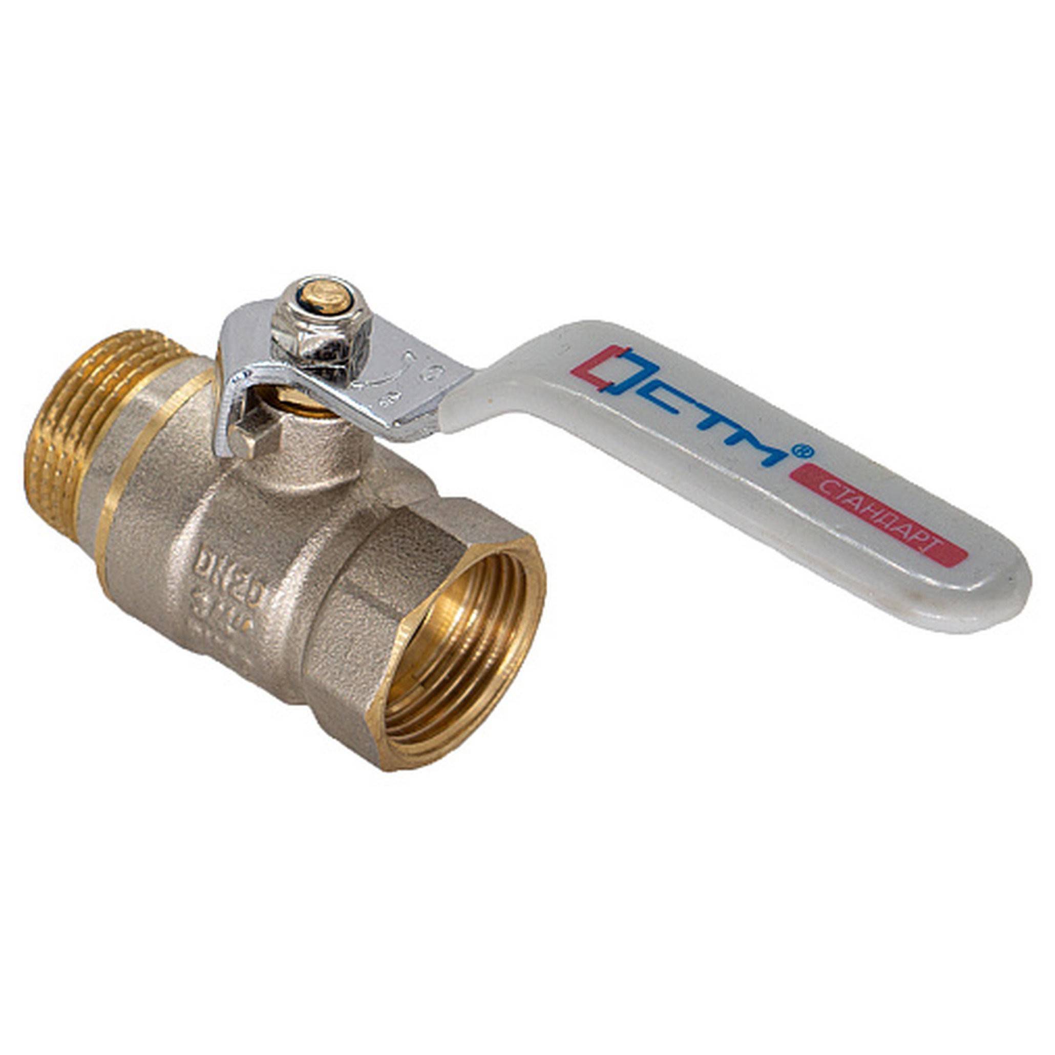 Кран шаровой для воды CTM СТАНДАРТ 3/4 ВН рычаг CWFMH034
