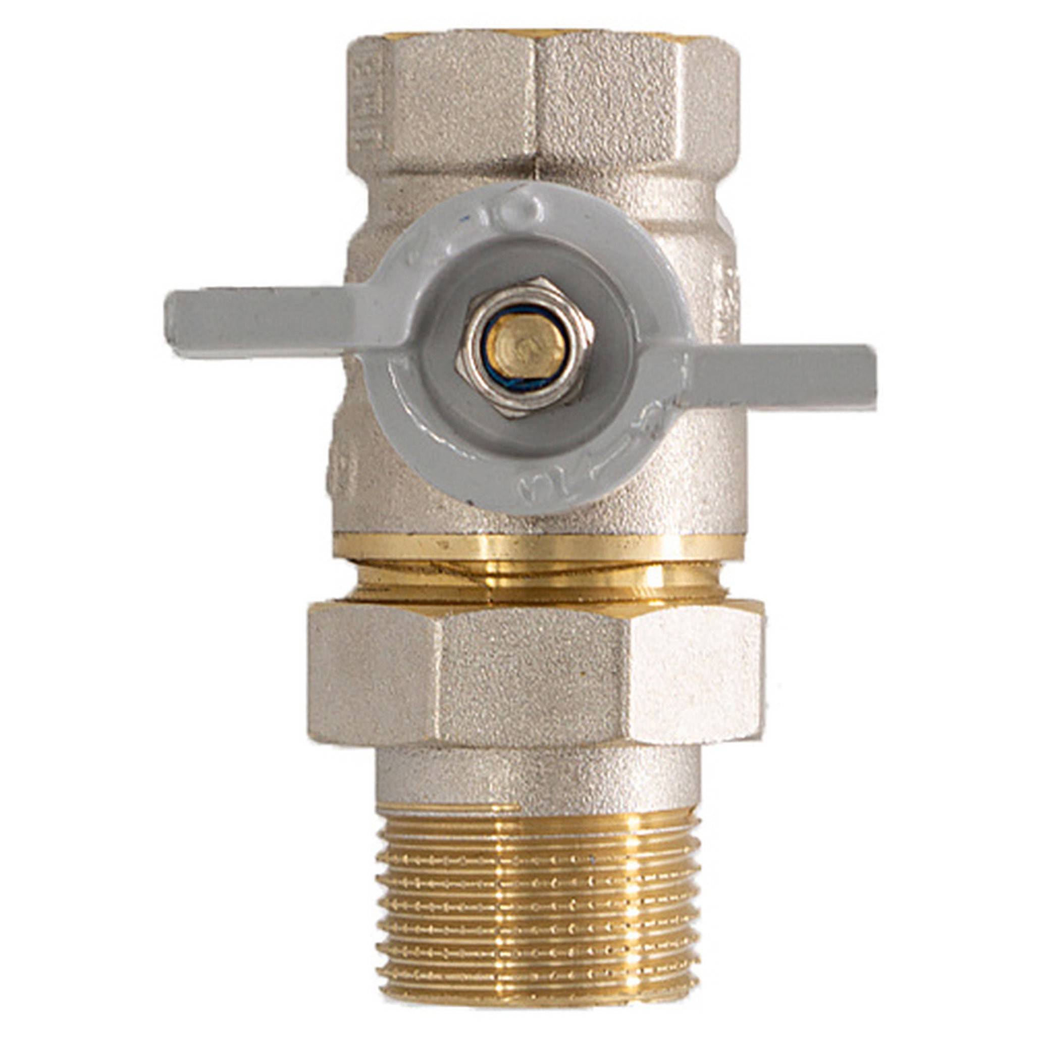 Кран шаровой CTM СТАНДАРТ 1 с накидной гайкой бабочка CWAFM001