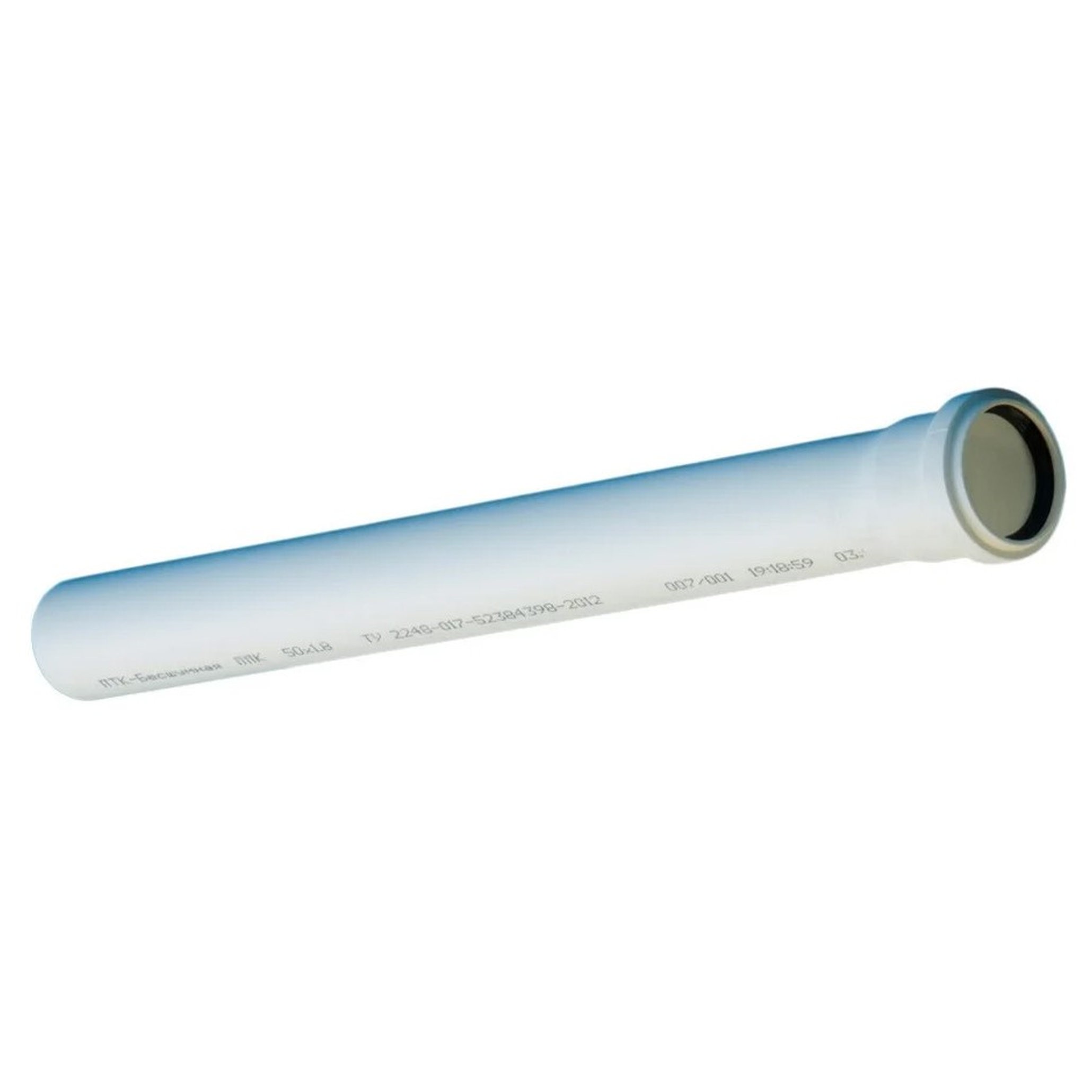 Труба канализационная внутренняя бесшумная Политэк ПП 50х1.8х1000 мм 1306934