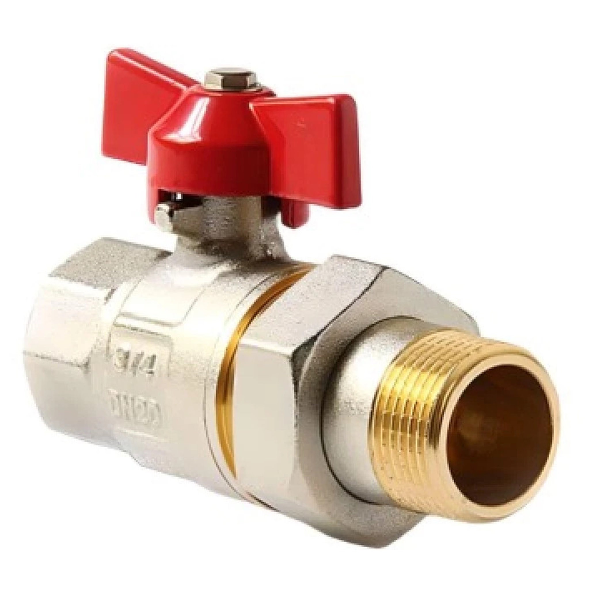 Кран шаровой ViEiR с американкой 1/2 дюйма НВ бабочка VR204-01