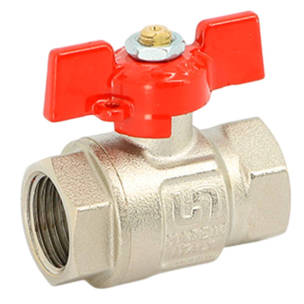 Кран шаровой Uni-Fitt Etalon ВВ 3/4 полнопроходной с ручкой-бабочкой 221N3000