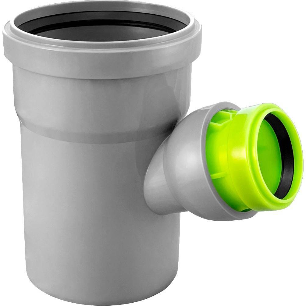 Тройник регулируемый VALFEX 110x50 мм 45-88° PP-H для внутренней канализации 23110050