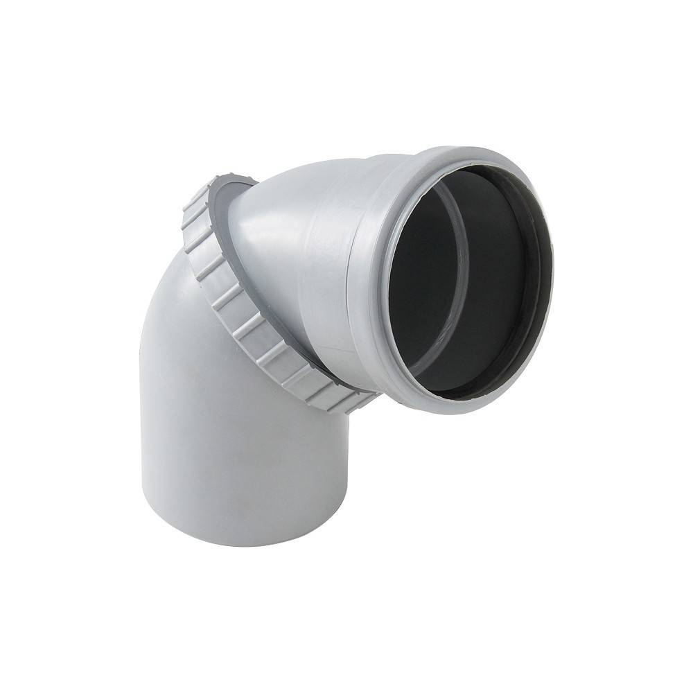 Отвод поворотный для внутренней канализации VALFEX PP-H 50 мм 0-90° 23100050