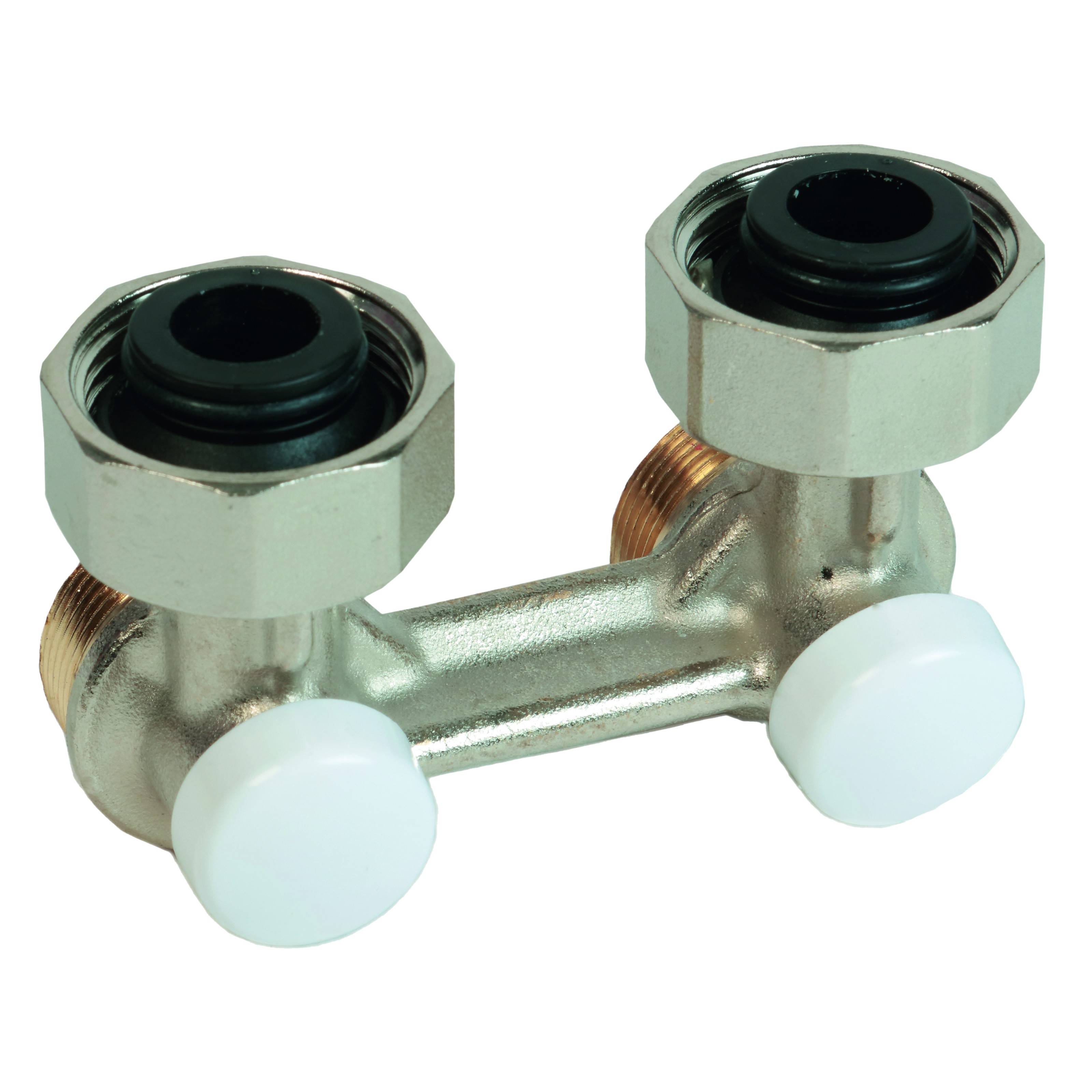 Узел нижнего подключения Giacomini угловой для двухтрубных систем 3/4 x 3/4 EK R388LX002