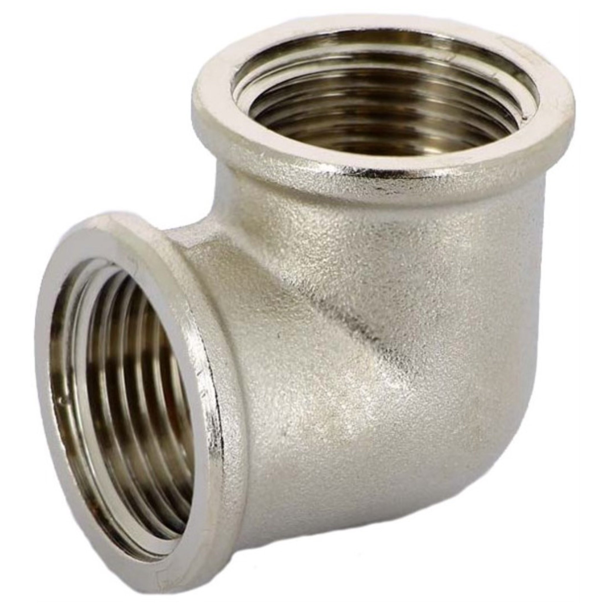 Угольник резьбовой Uni-Fitt 1 ВР-ВР никелированный 1513698