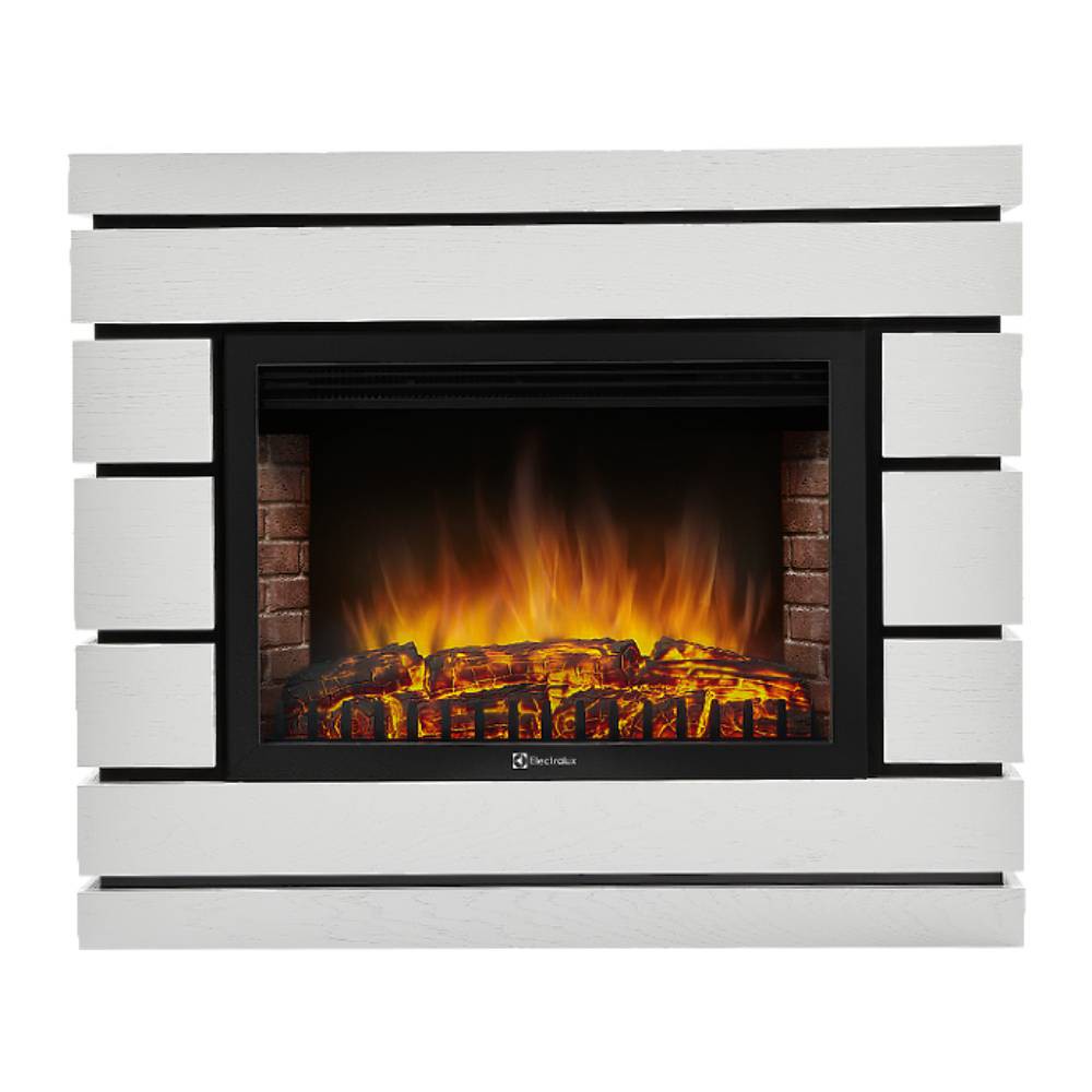 Каминокомплект Electrolux EFP/P-3020LS N с порталом Moderno 30 шпон белый дуб 1721676