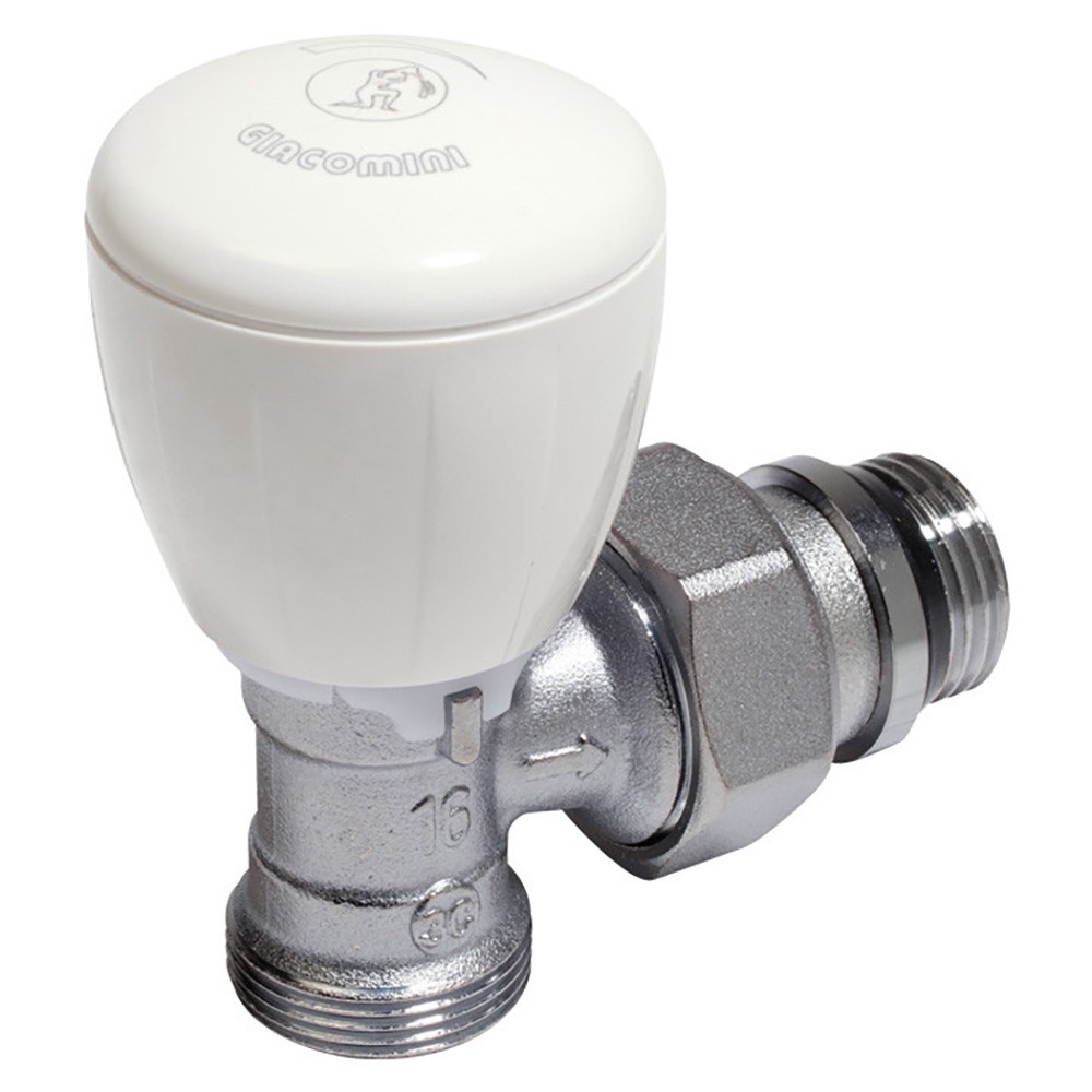 Клапан термостатический Giacomini угловой микрометрический 1/2 x 16 R431X033