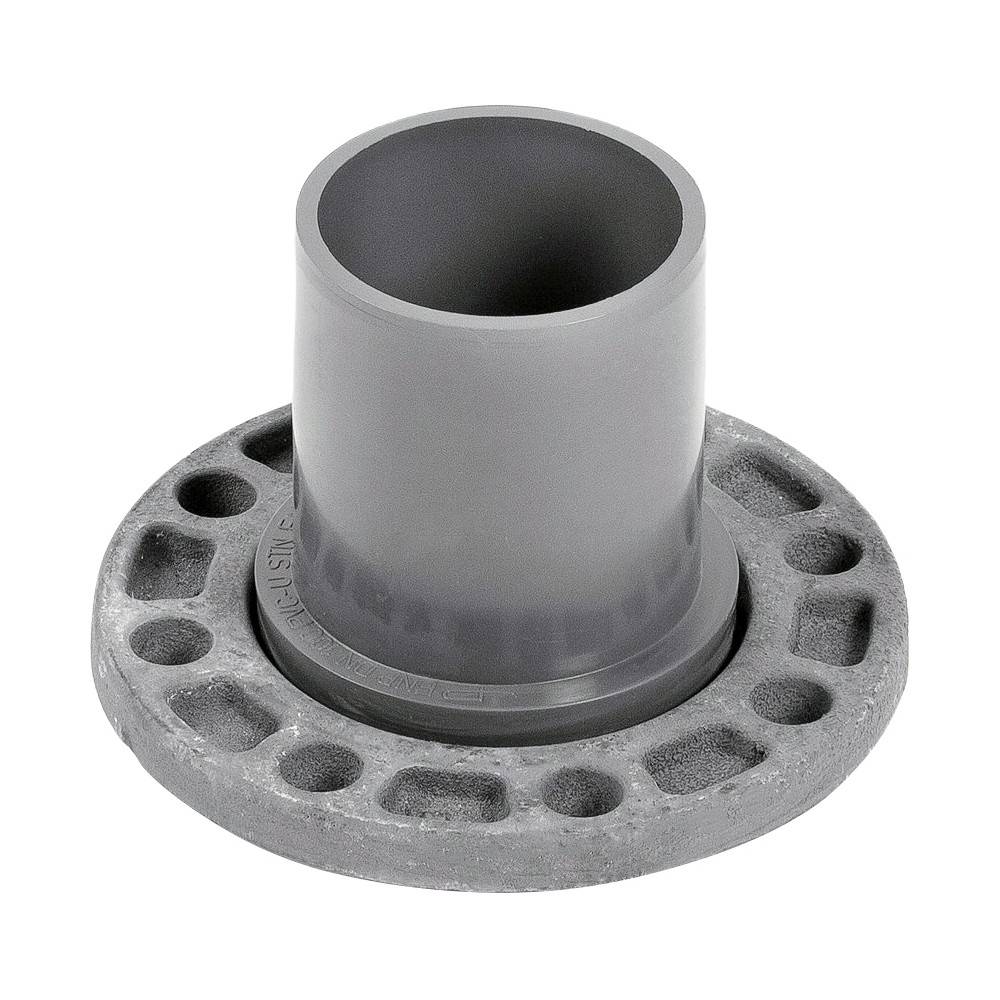 Патрубок ХЕМКОР гладкий с металлическим фланцем 110х100 мм 1455296