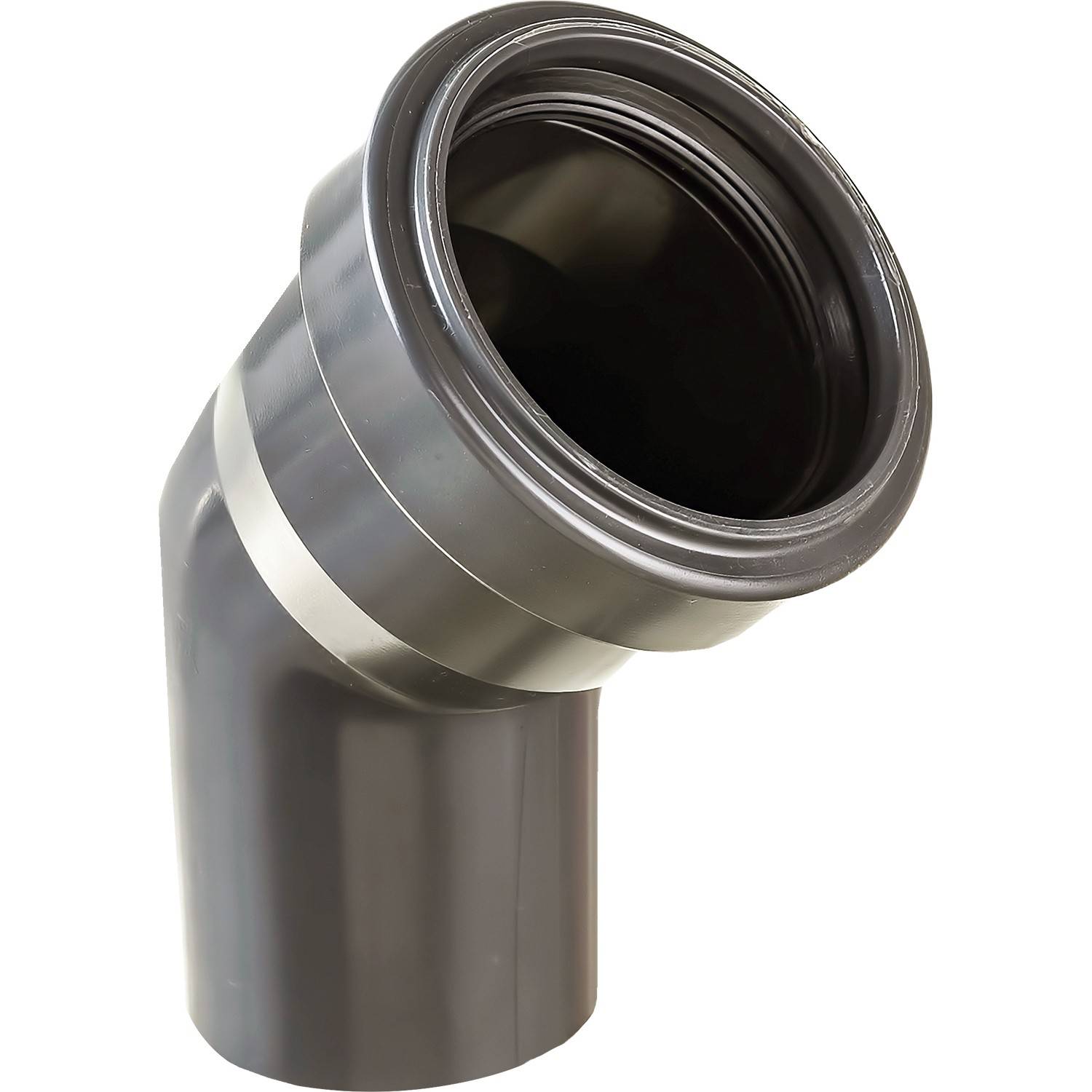 Отвод ХЕМКОР НПВХ для внутренней канализации 50 мм 45° 1455294