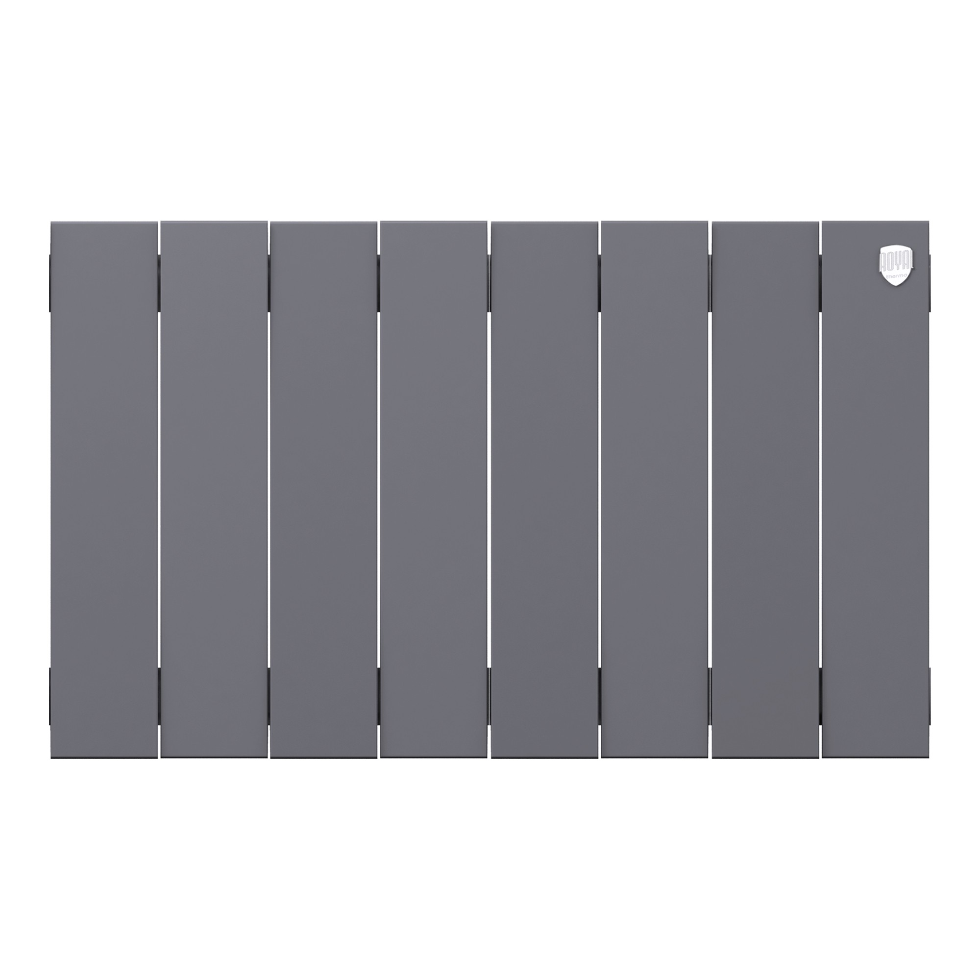 Радиатор биметаллический Royal Thermo PianoForte 300 Silver Satin 8 секций боковое подключение НС-1682344