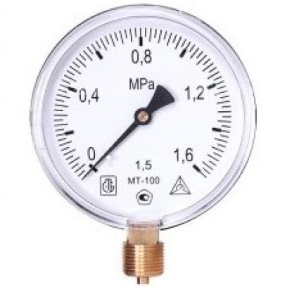 Манометр радиальный Багория МТ-100 1.0 МПа 100 мм M20x1.5 МТ-100