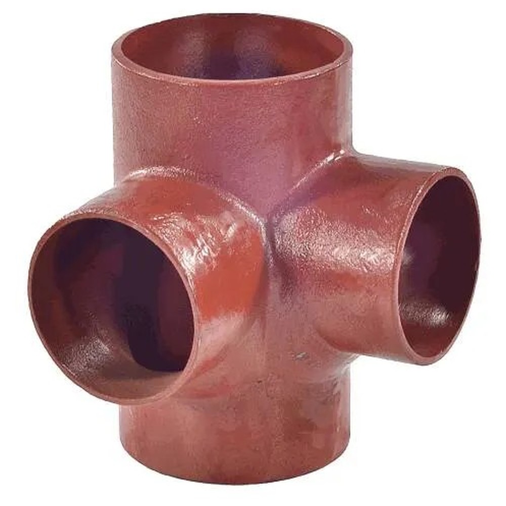 Крестовина двухплоскостная SGACX SML чугунная безраструбная Ду 150/100/100 мм 88 градусов 1733641