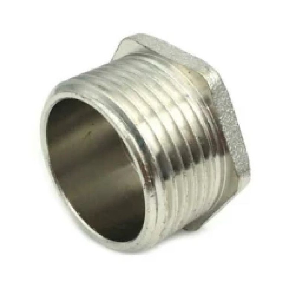 Заглушка резьбовая Varmega наружная резьба 1/2 никелированная VM09940