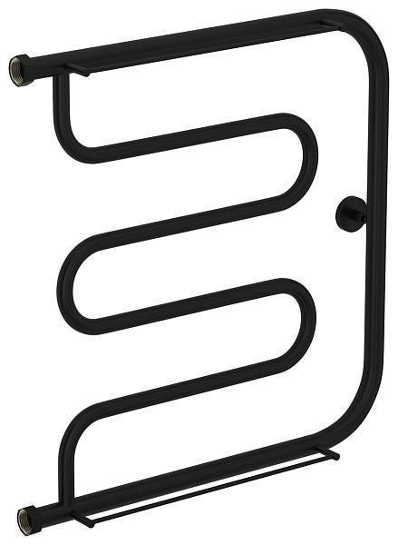 Полотенцесушитель водяной Сунержа Лира 600x600 мм матовый черный 31-4012-6060