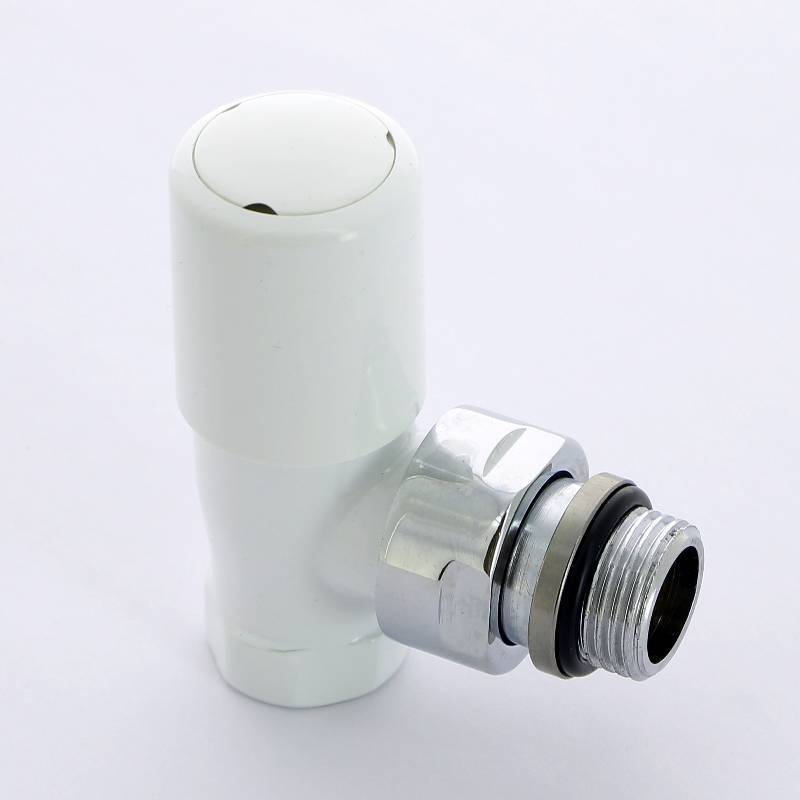 Вентиль ручной Carlo Poletti New-Smart угловой 1/2 белый V77310E