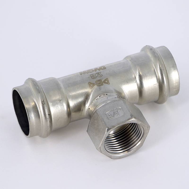 Тройник пресс IBP B-Press Inox 28x3/4x28 мм нержавеющая сталь PS4130G0280628